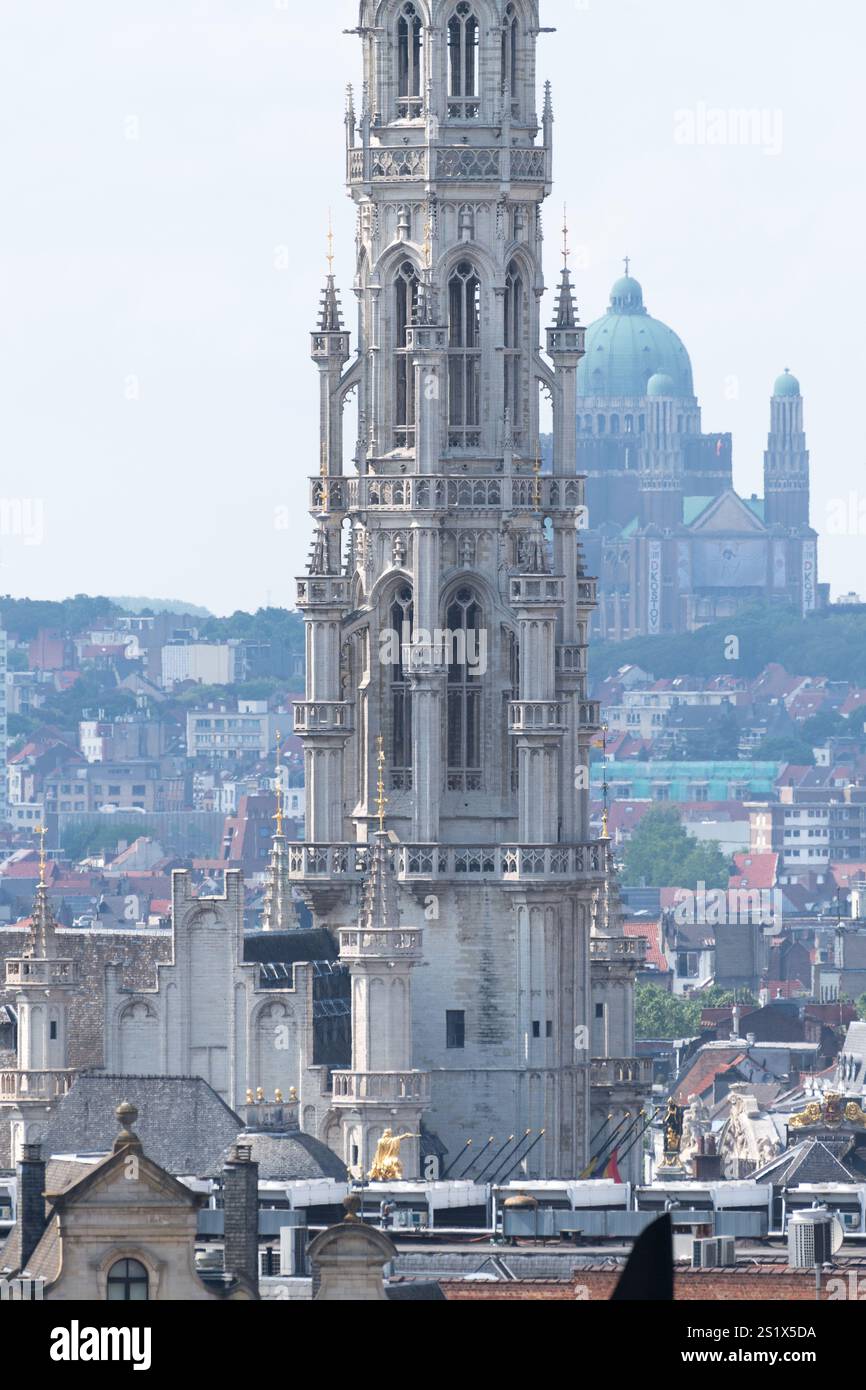 Brabantine Gothic Hotel de Ville (Town Hall) built 1402 to 1454 ...