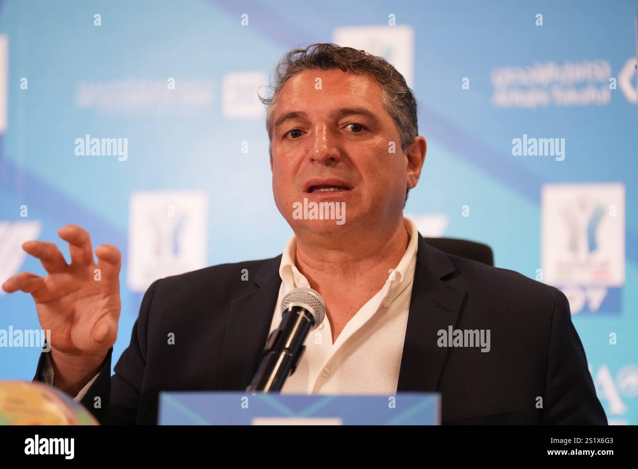 Riyadh, Arabia Saudita. 05th Jan, 2025. Luigi De Siervo during the EA Sports FC Supercup 2024/2025 press conference at Al-Awwal Park Stadium - Sport, Soccer - Riyadh, Saudi Arabia - Sunday January 5, 2025 (photo by Alfredo Falcone/LaPresse) Credit: LaPresse/Alamy Live News Stock Photo