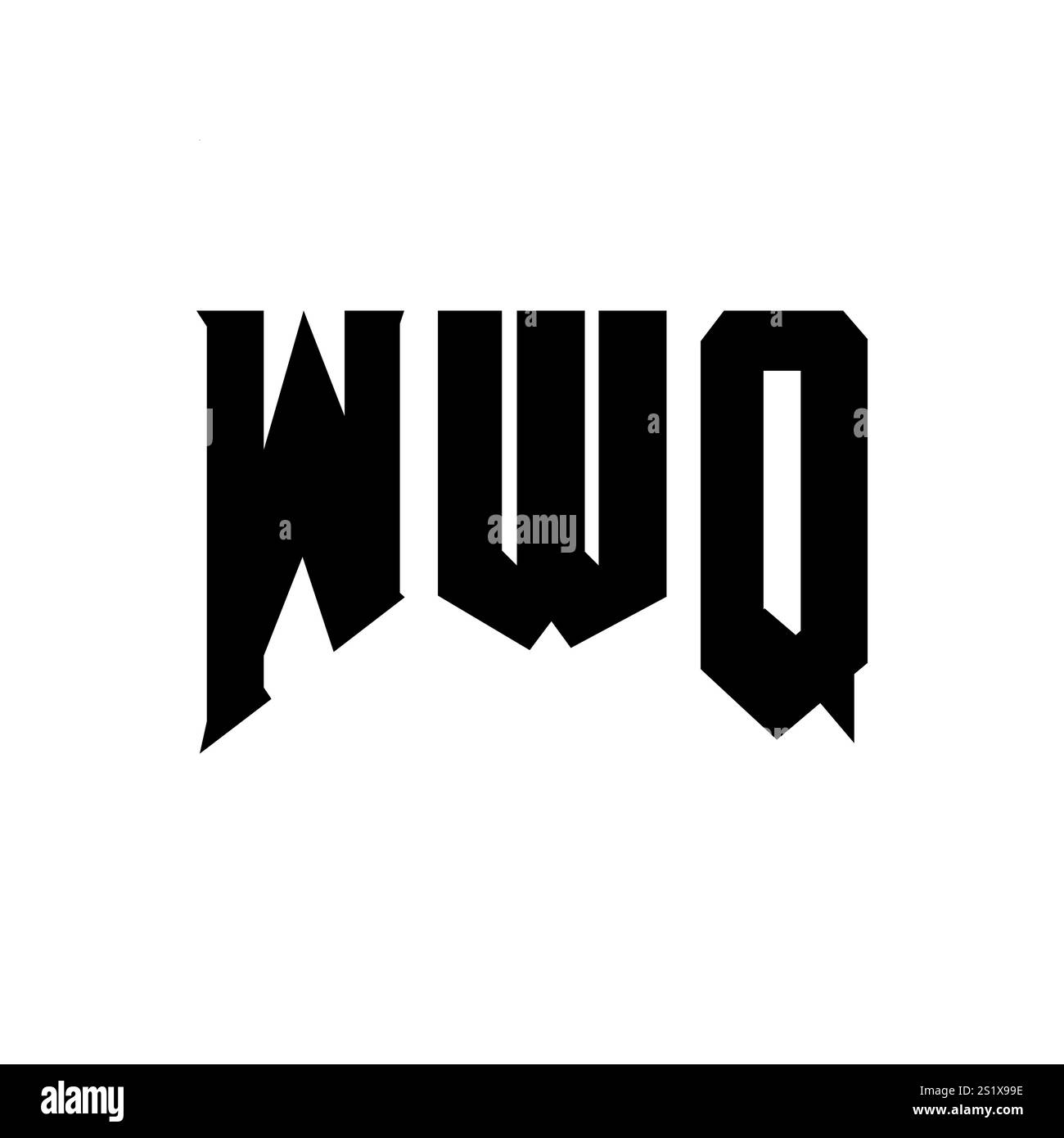 WWQ letter logo design for technology company. WWQ logo design black ...