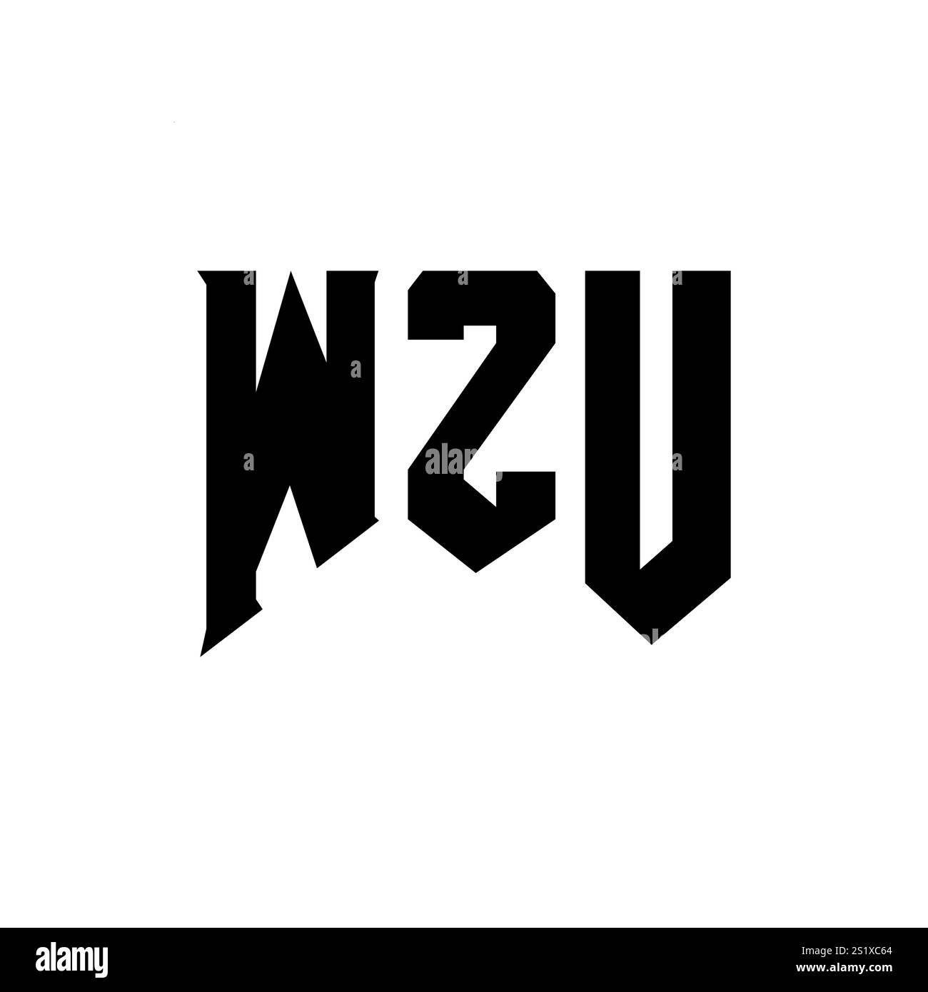 Wzu logo design hi-res stock photography and images - Alamy