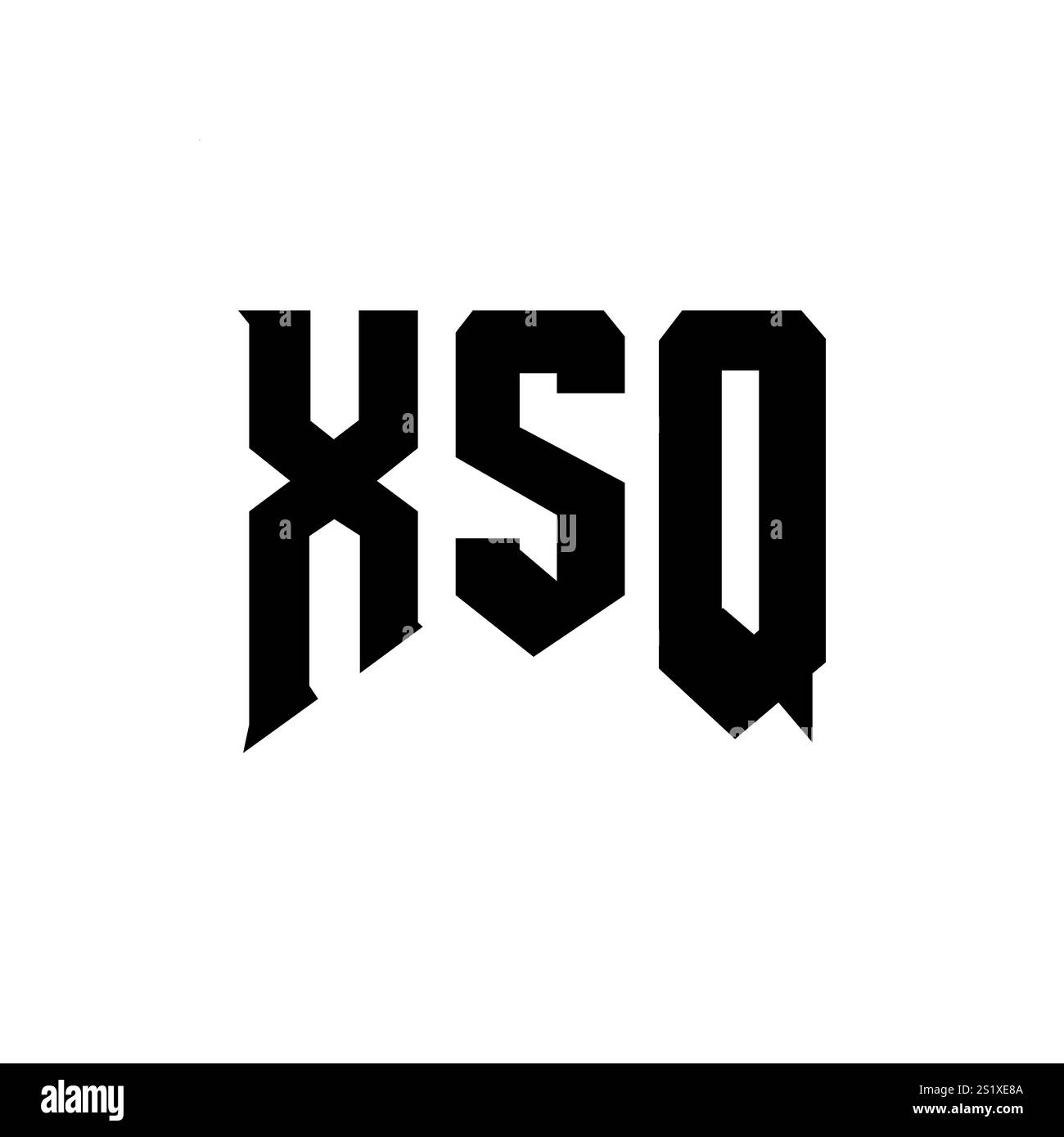 Xsq logo design hi-res stock photography and images - Alamy