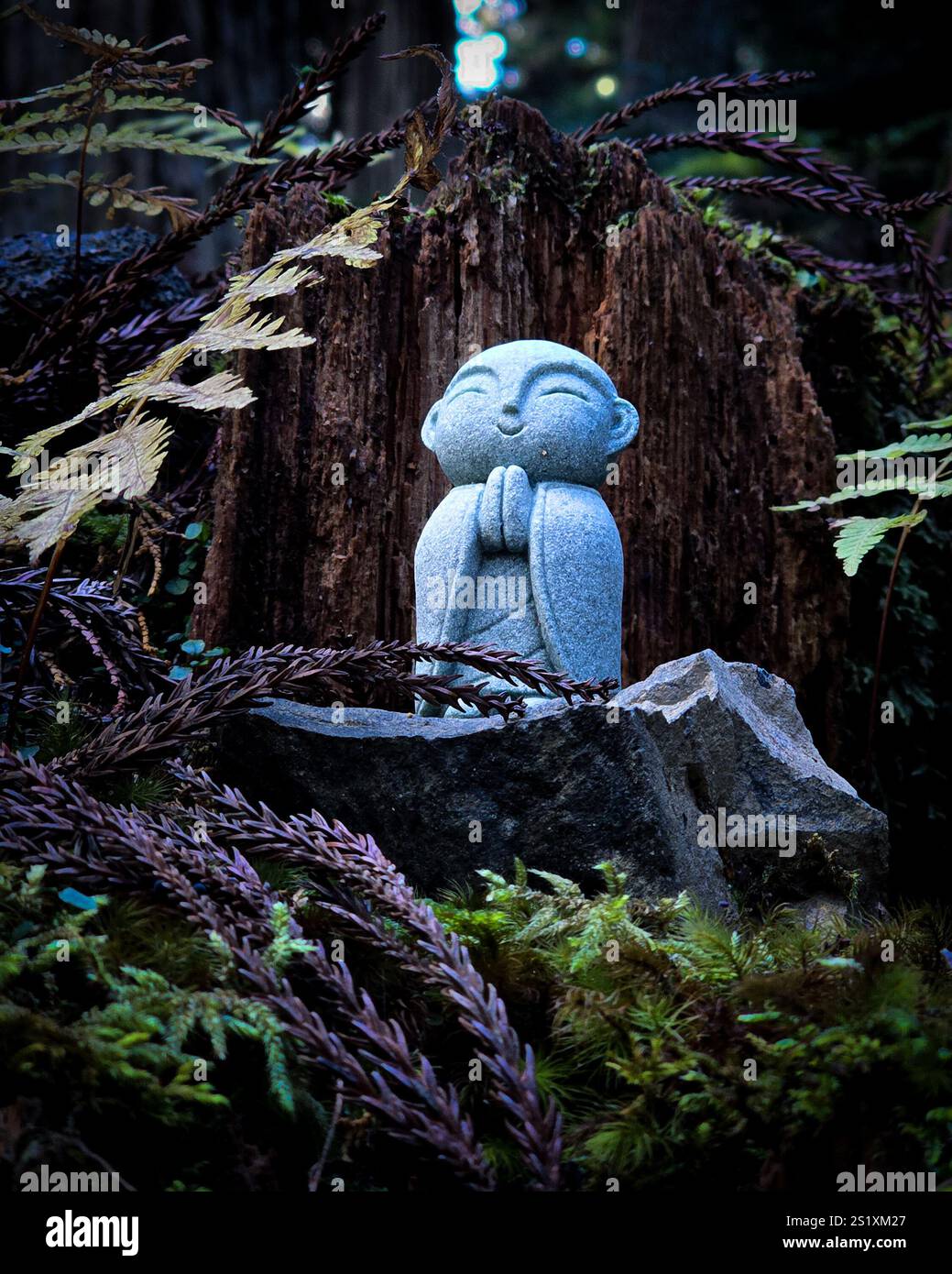 Graves and statues in Okunoin Koyasan - Smartphone Captured Stock Image