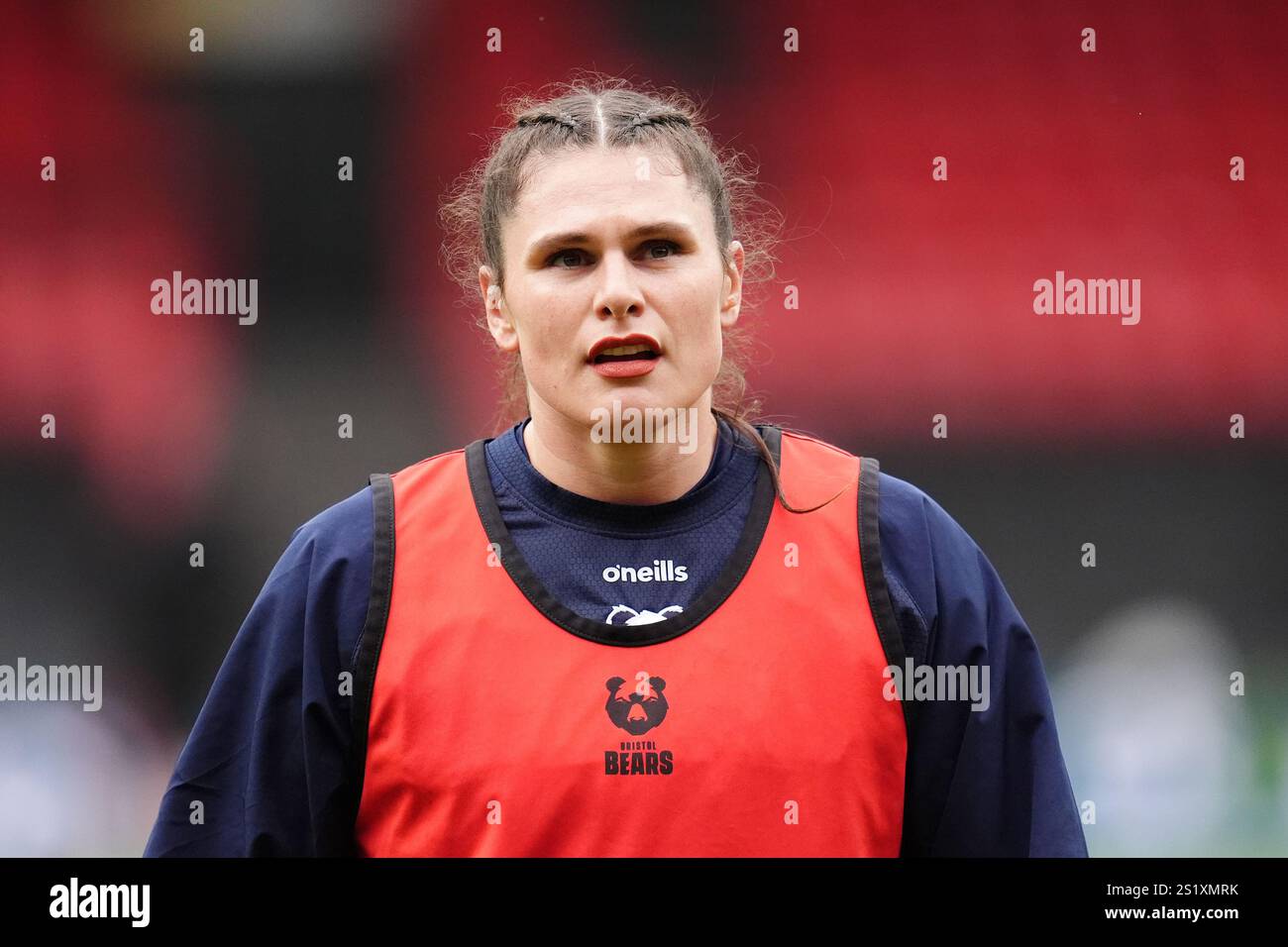 Bristol Bears' Ilona Maher ahead of the Allianz Premiership Women's Rugby match at Ashton Gate, Bristol. Picture date: Sunday January 5, 2024. Stock Photo