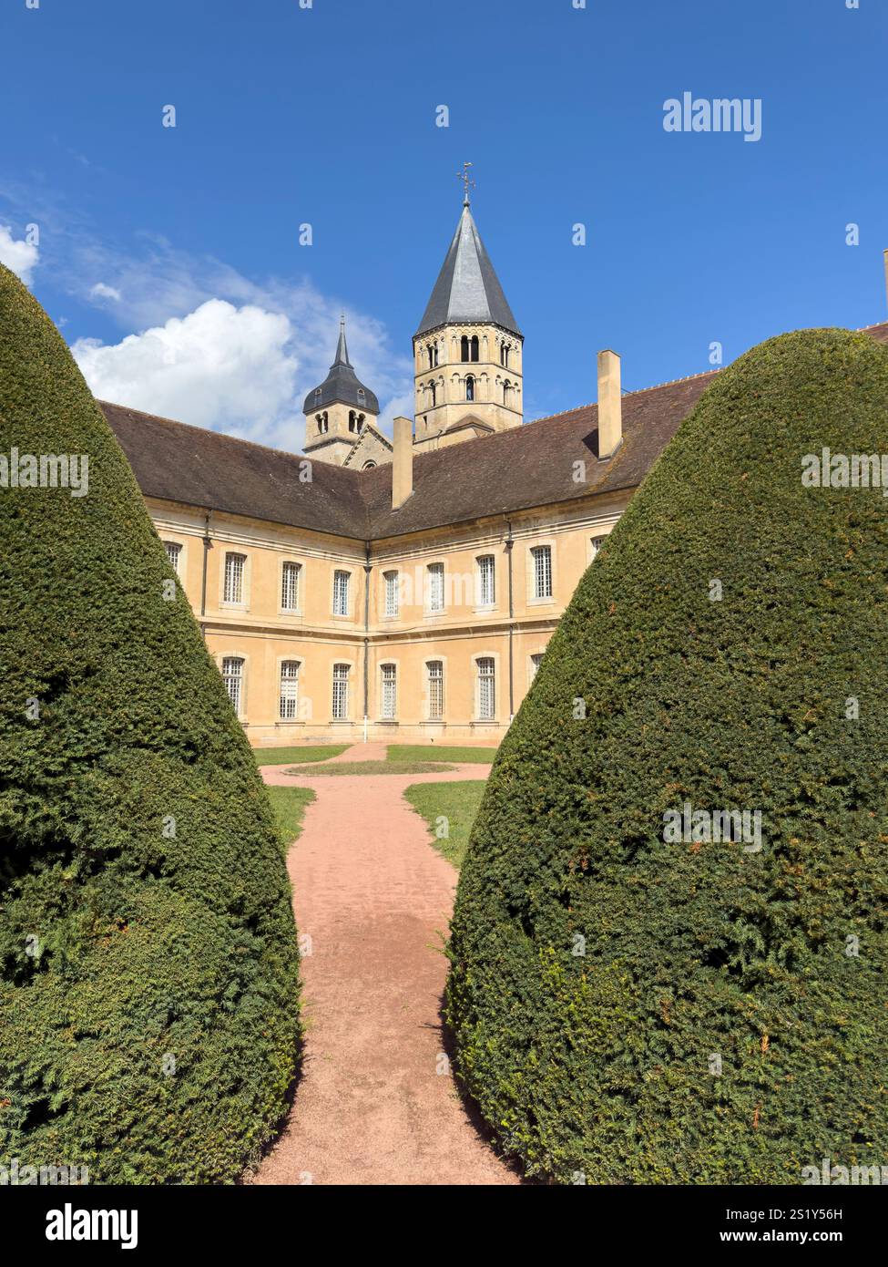 Cluny Abbey in Saone et Loire, Burgundy region, France - Smartphone Captured Stock Image
