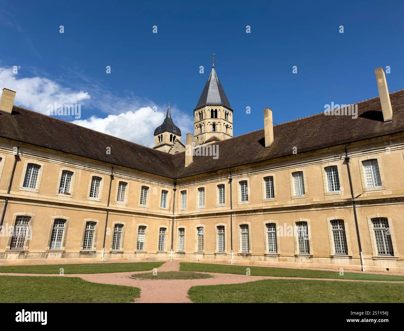 Cluny Abbey in Saone et Loire, Burgundy region, France - Smartphone Captured Stock Image