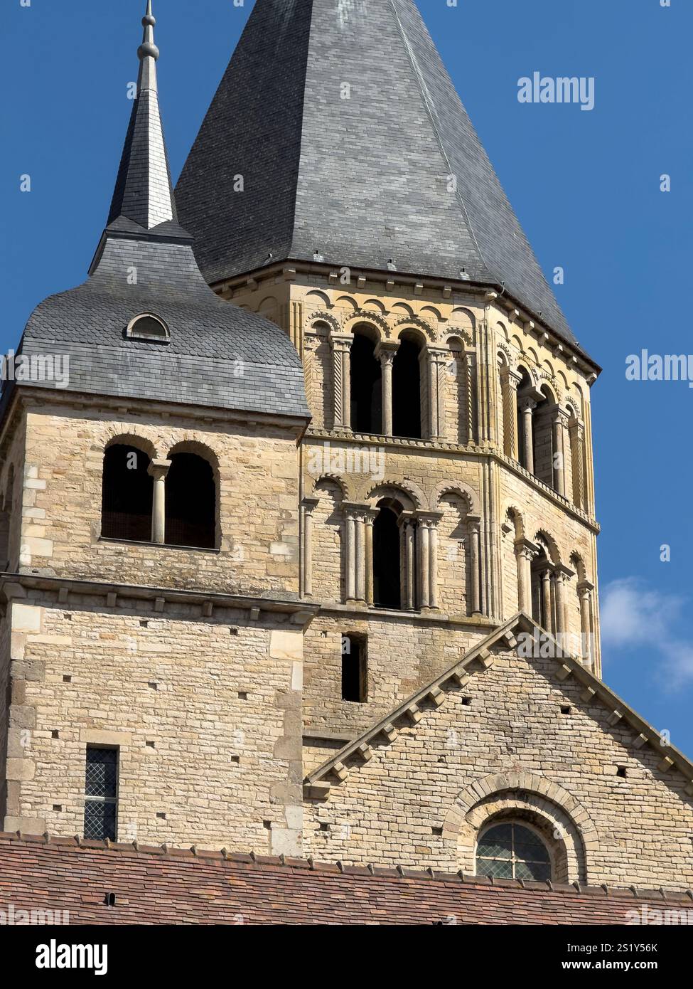 Cluny Abbey in Saone et Loire, Burgundy region, France - Smartphone Captured Stock Image