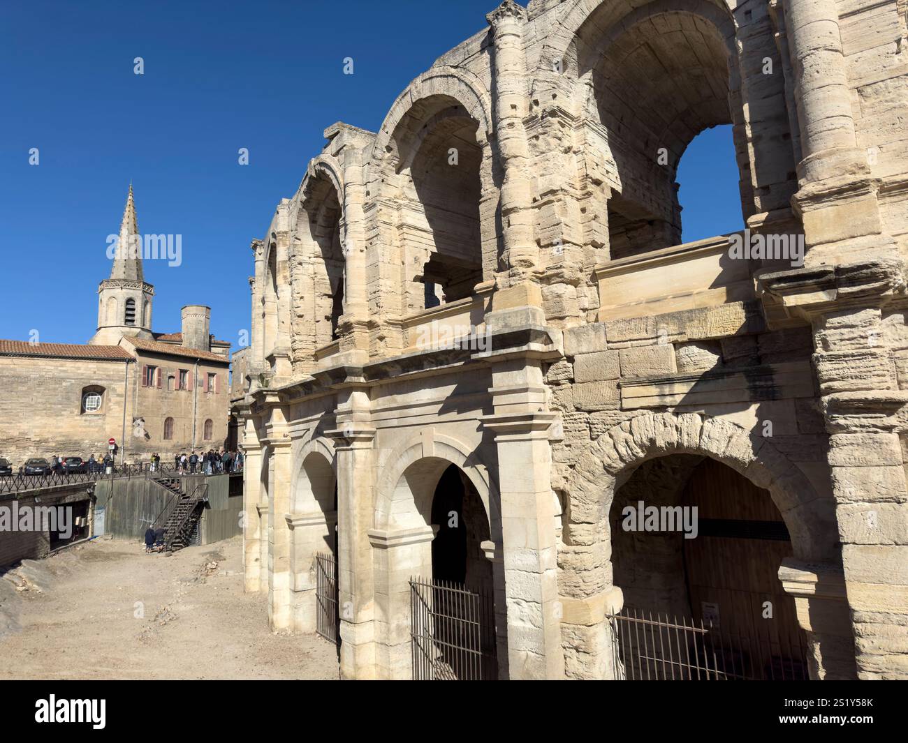 The Roman amphitheatre in Orange, Vaucluse, France - Smartphone Captured Stock Image