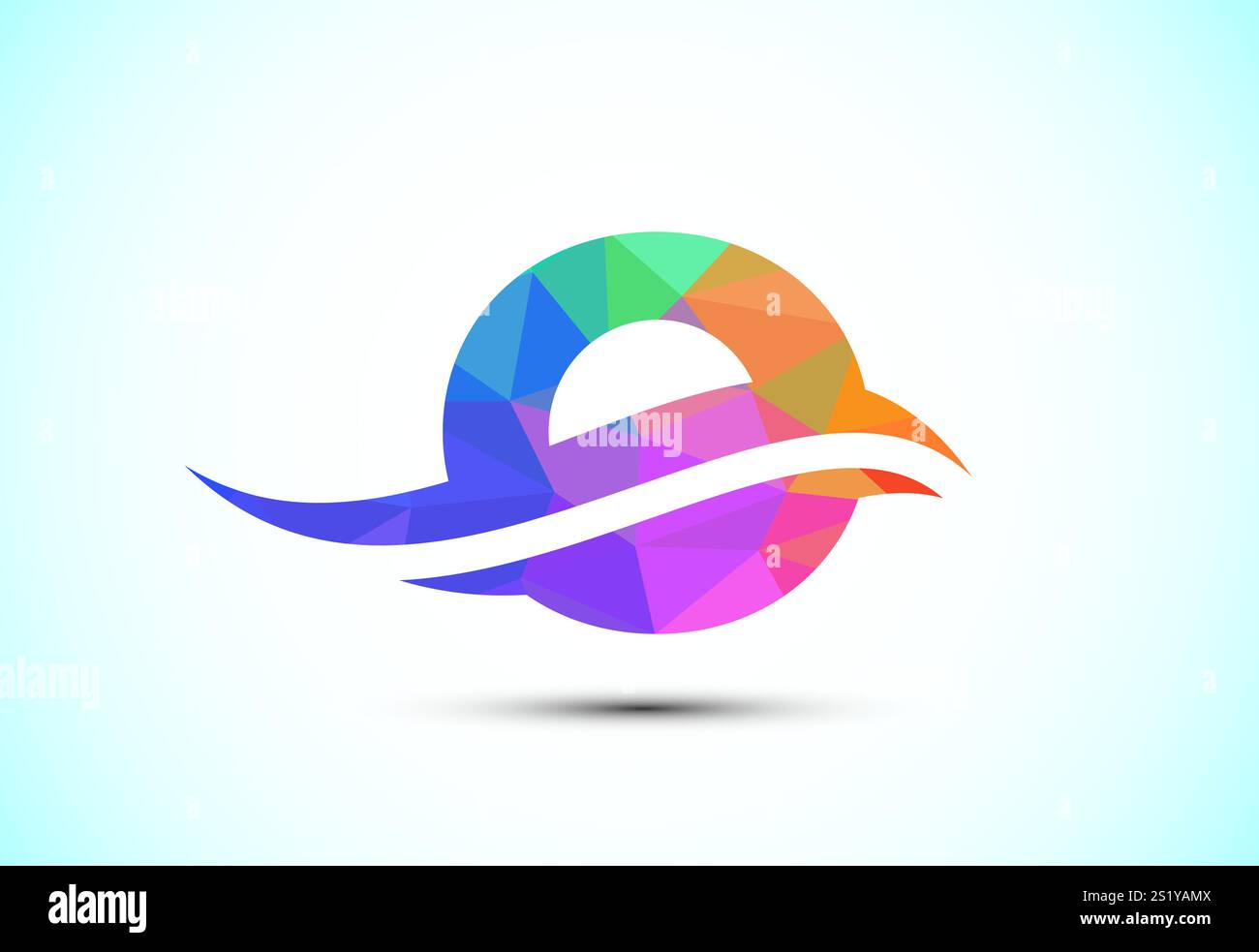 English alphabet with swoosh or ocean wave logo design. Graphic ...