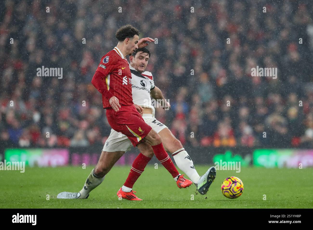 Liverpool UK 05th Jan 2025 Curtis Jones Of Liverpool And Harry 