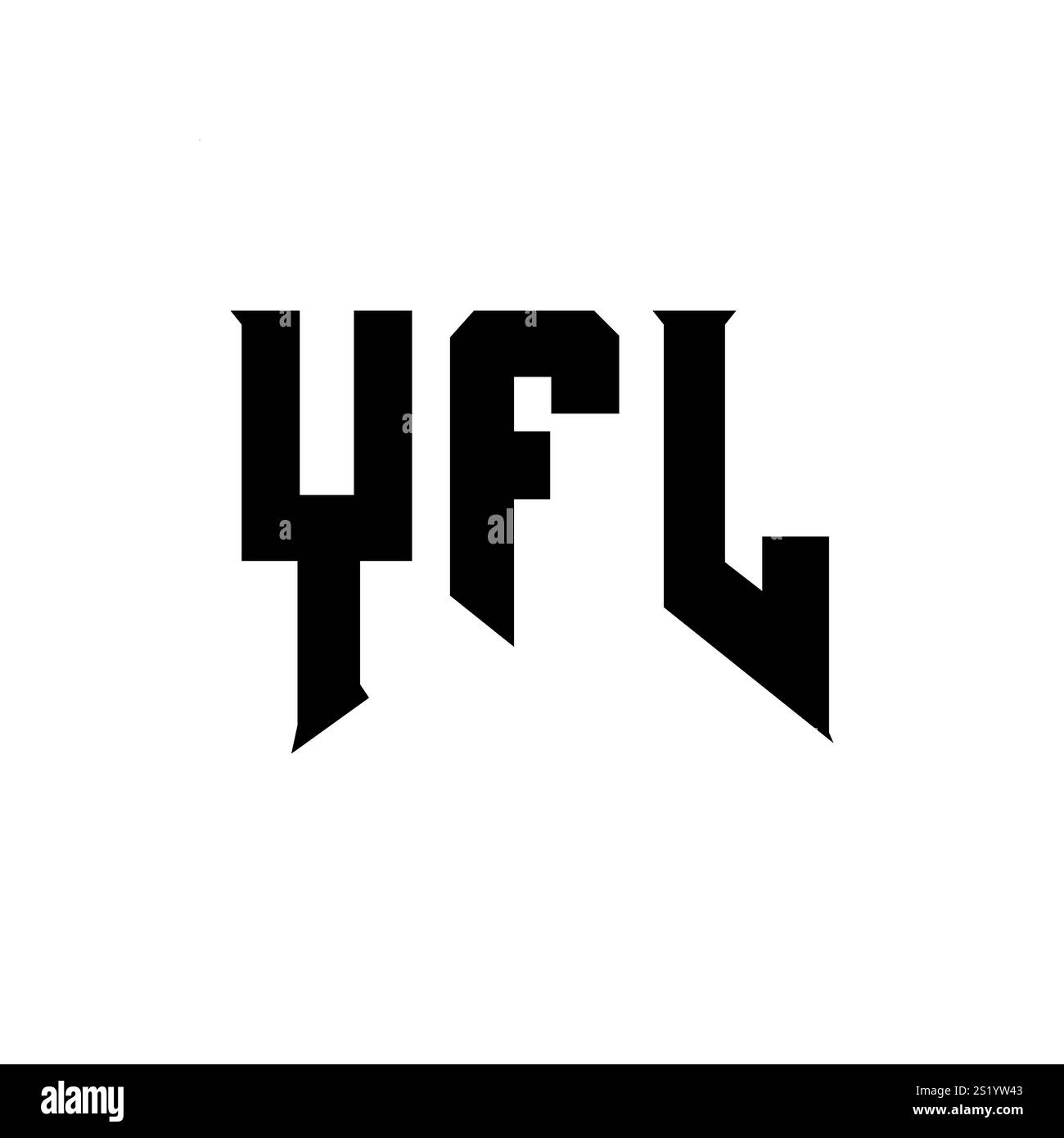YFL letter logo design for technology company. YFL logo design black ...