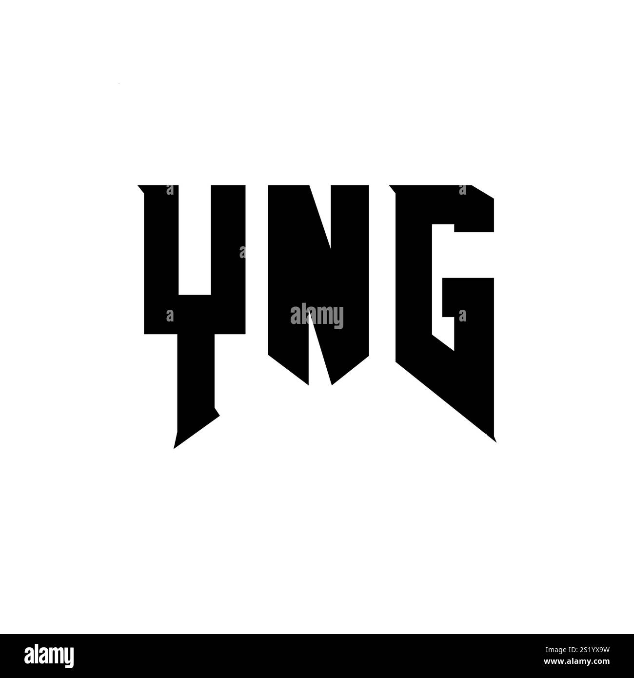 Yng logo design Black and White Stock Photos & Images - Alamy