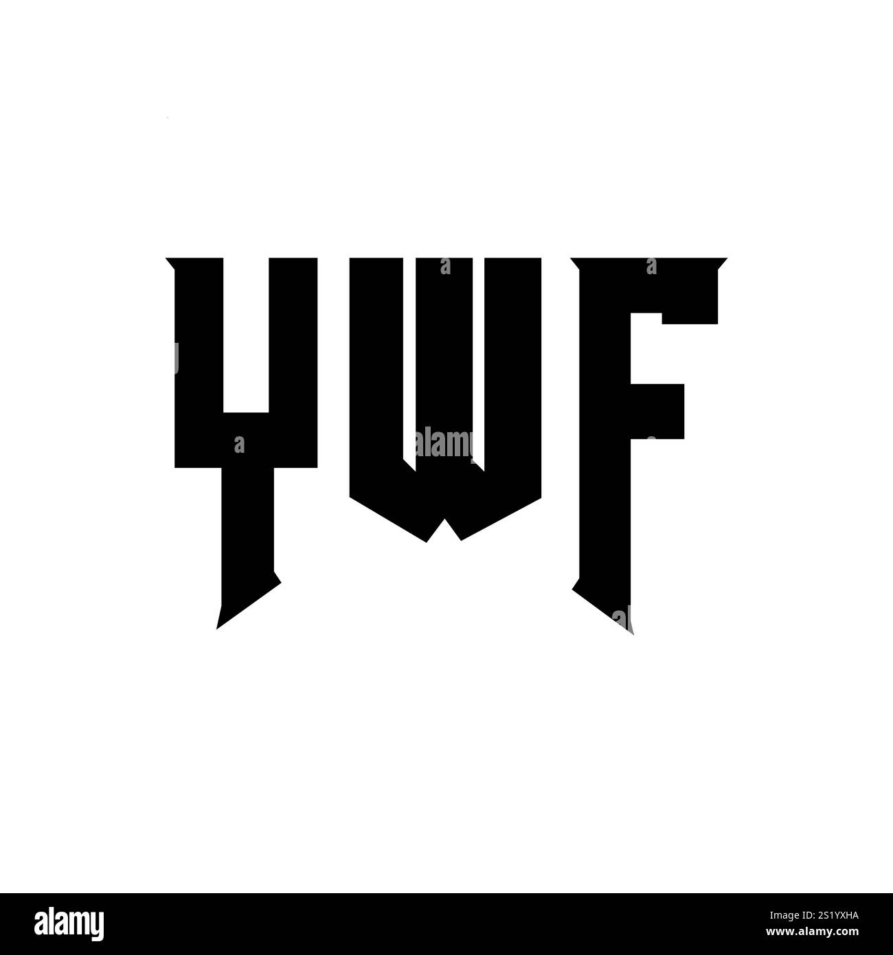 YWF letter logo design for technology company. YWF logo design black ...