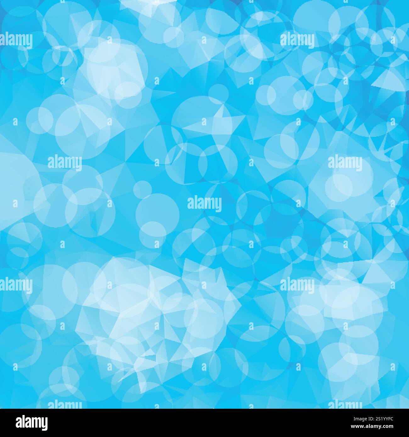 Abstract geometric blue background. Multi-colored triangle template Stock Vector