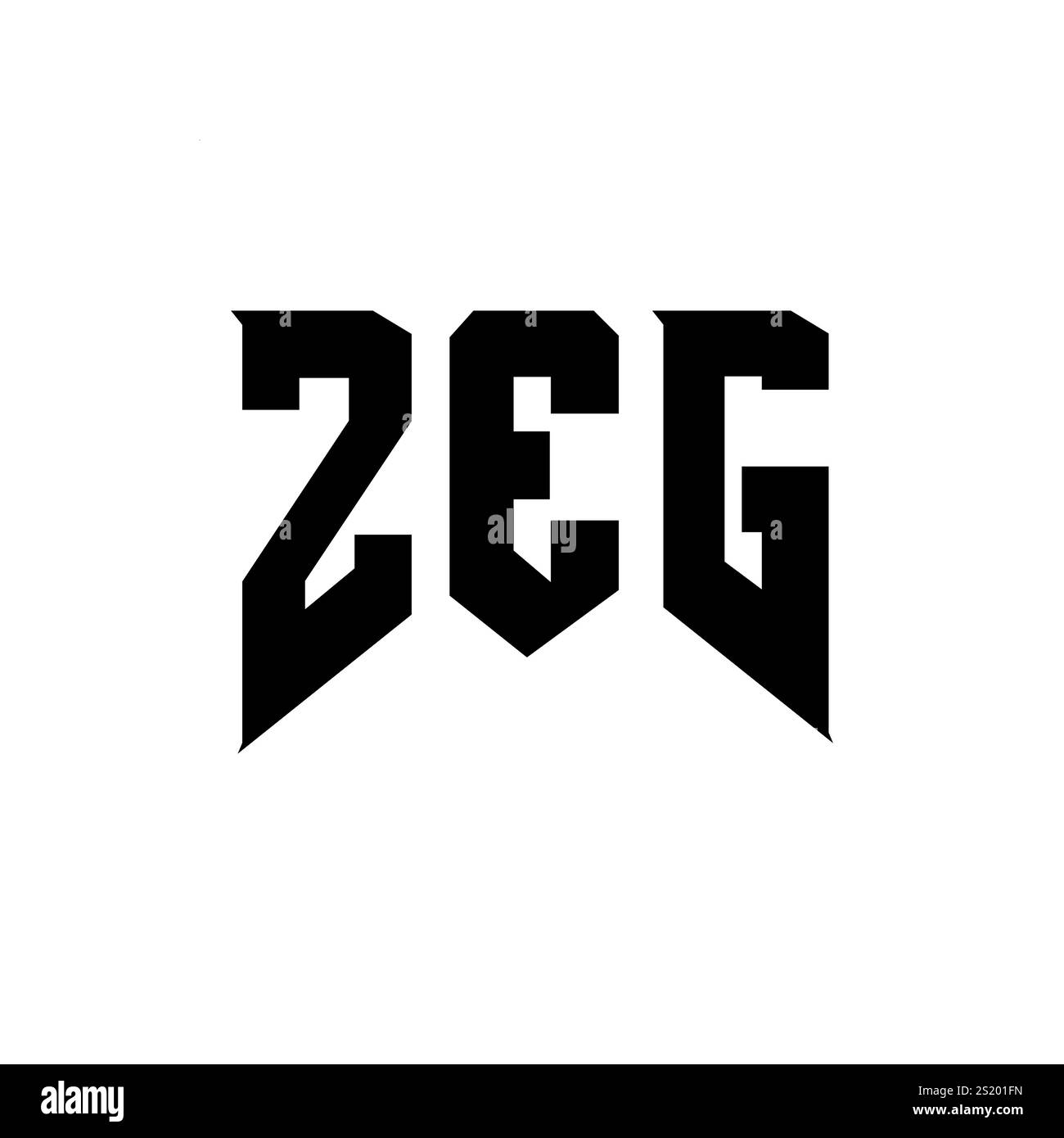 ZEG letter logo design for technology company. ZEG logo design black ...