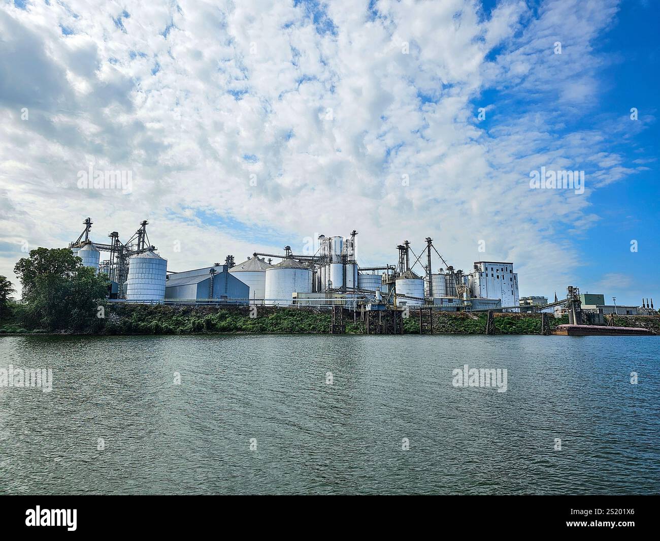 Owensboro Grain Terminal, Kentucky - Smartphone Captured Stock Image