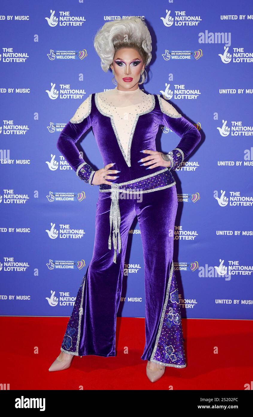 File photo dated 07/05/23 of The Vivienne attending the National Lottery's Big Eurovision Welcome Party at St George's Hall, Liverpool. James Lee Williams, known as drag artist The Vivienne, has died, public relations executive Simon Jones has said. He posted on Instagram: 'It is with immense sadness that we let you know our beloved James Lee Williams - The Vivienne, has passed this weekend.' Issue date: Sunday January 5, 2025. Stock Photo