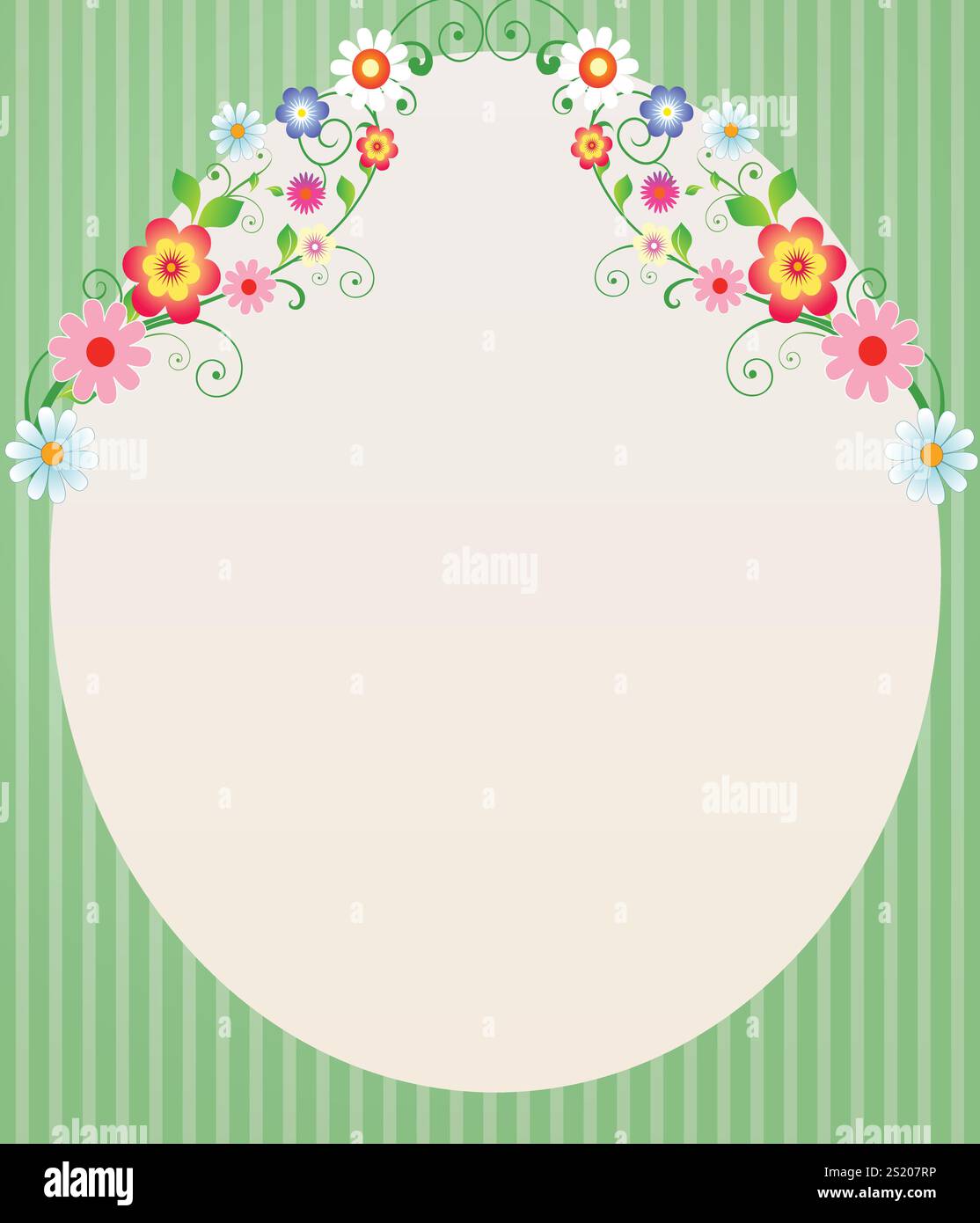 Vector card with elements of flowers, EPS 10 Stock Vector