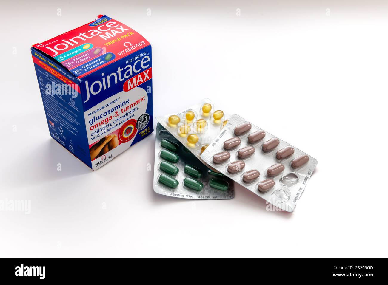 London. UK-01.01.2025. A box of Jointace health supplement for the ...