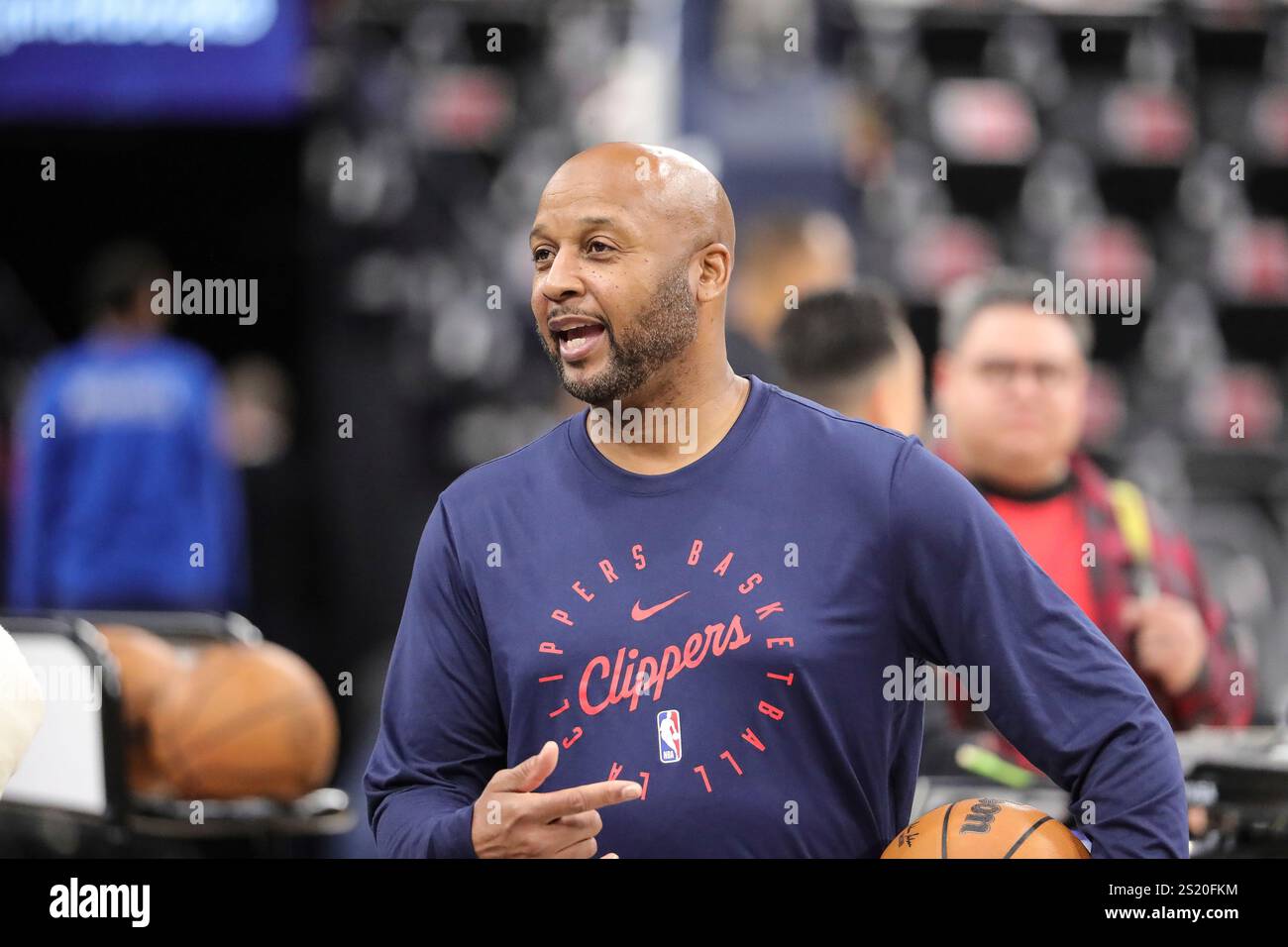 INGLEWOOD, CA - JANUARY 4 :LA Clippers assistant coach Brian Shaw ...