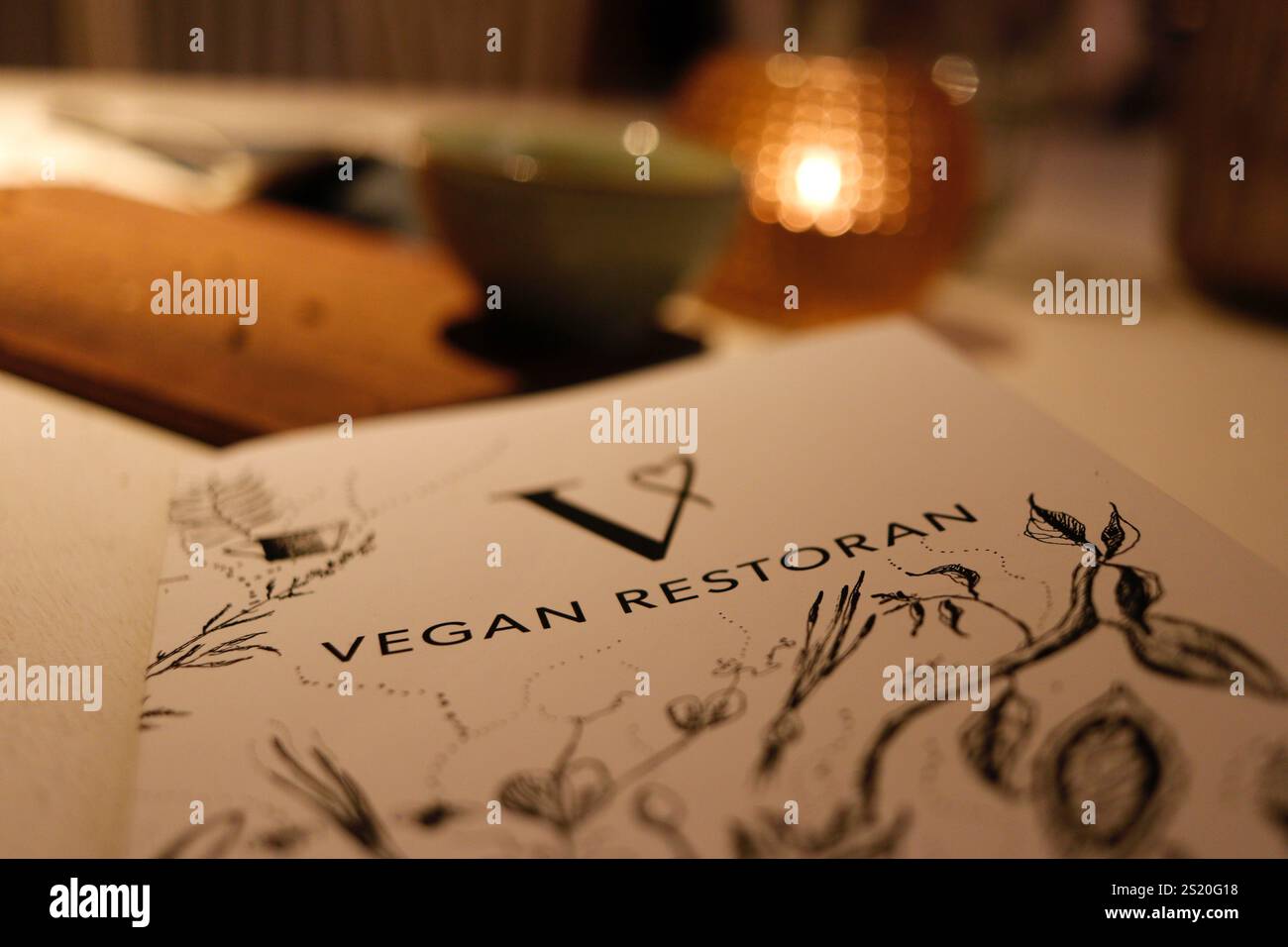 Vegan Restoran, Tallinn, Estonia Stock Photo