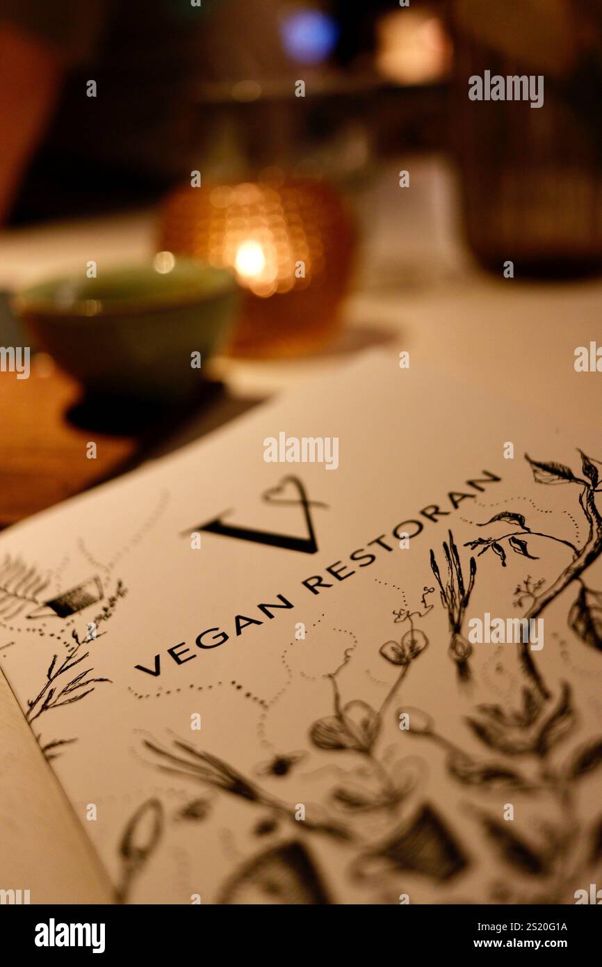 Vegan Restoran, Tallinn, Estonia Stock Photo