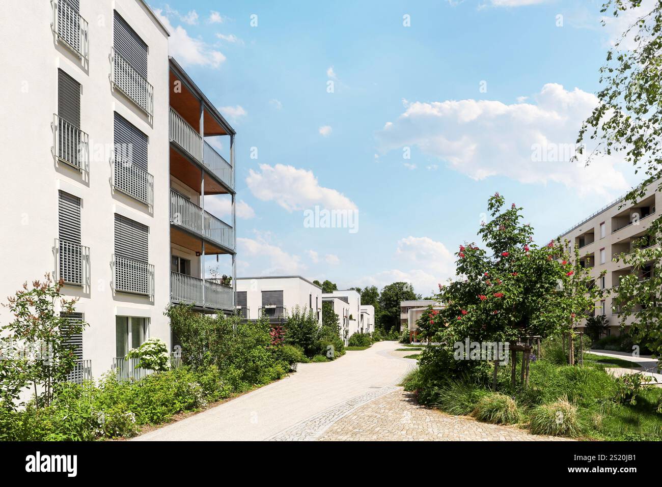 Beautiful view of Sustainable Apartment Buildings