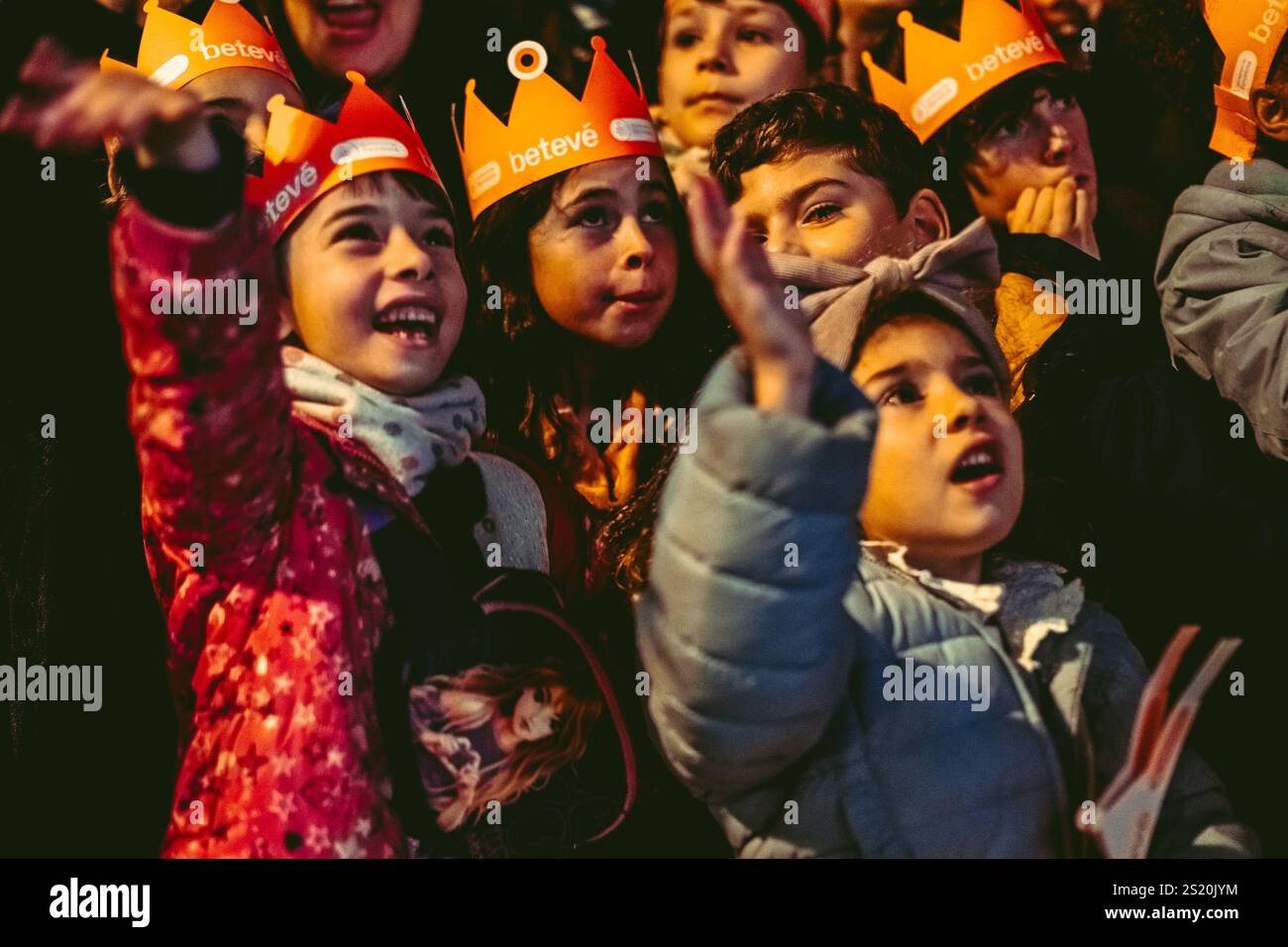 Barcelona, Spain. 5 January, 2025 Tens of thousands gather in the