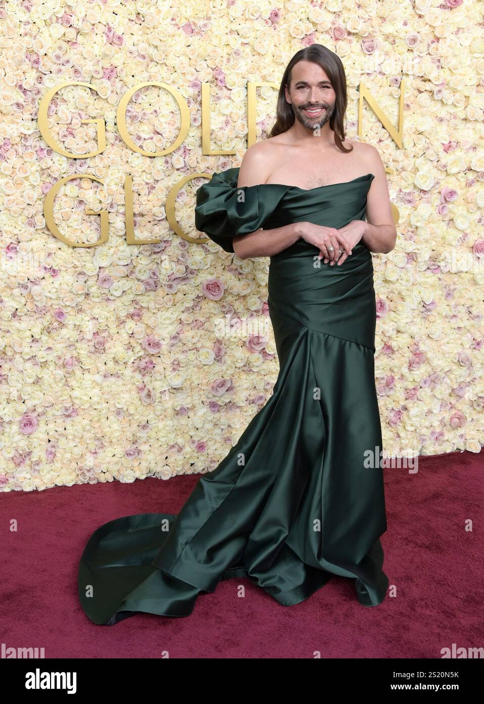 jonathan van ness golden globes dress Jonathan van ness red carpet hi-res stock photography and images