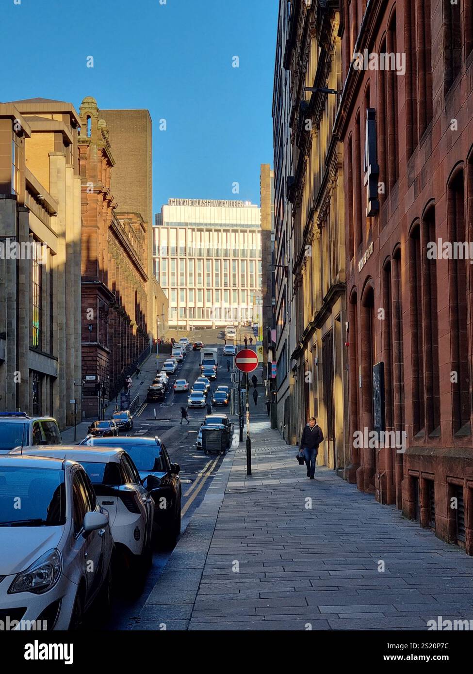 Exploring Glasgow City Centre - Smartphone Captured Stock Image