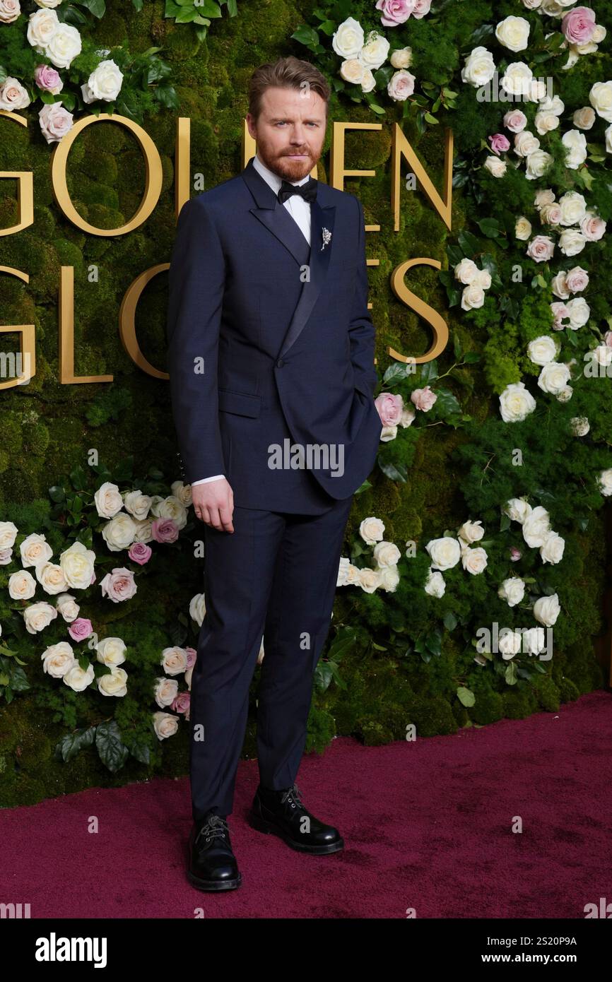 Jack Lowden arrives at the 82nd Golden Globes on Sunday, Jan. 5, 2025