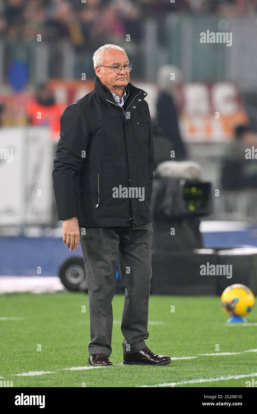 Sandro Ranieri Coach Olimpico Stadium, Rome, Italy - Claudio Ranieri head coach of AS Roma ...
