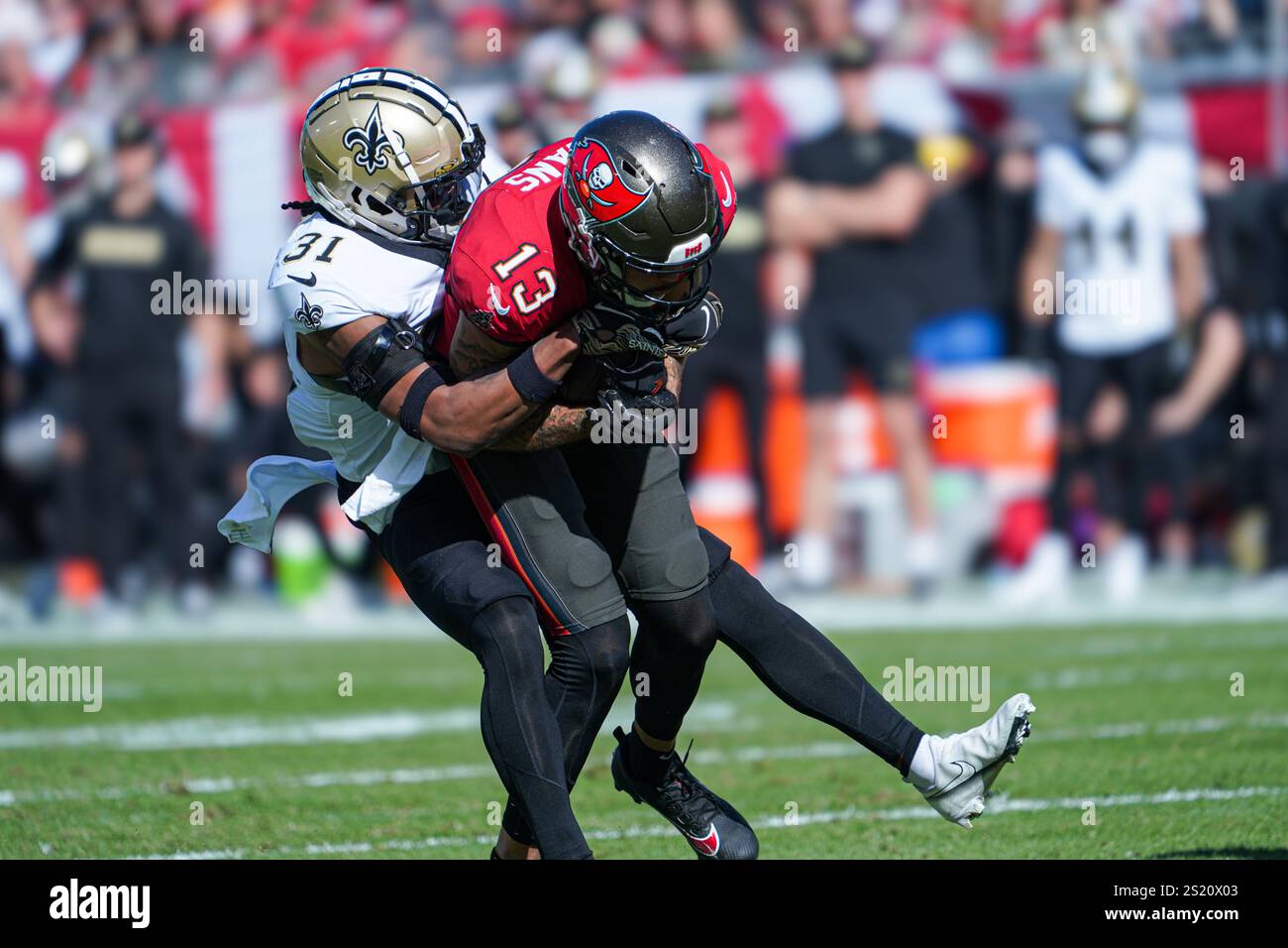 Tampa Bay, Florida, USA, January 5, 2025, Tampa Bay Buccaneers wide