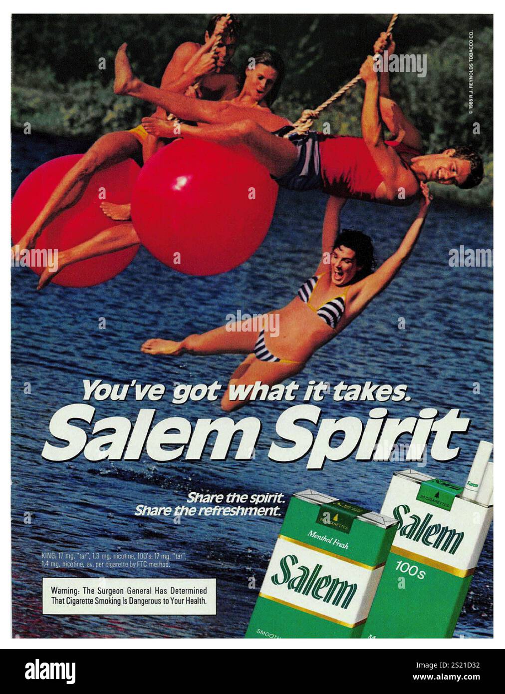 salem cigarette ads 1980s Salem cigarettes ad hi-res stock photography and images