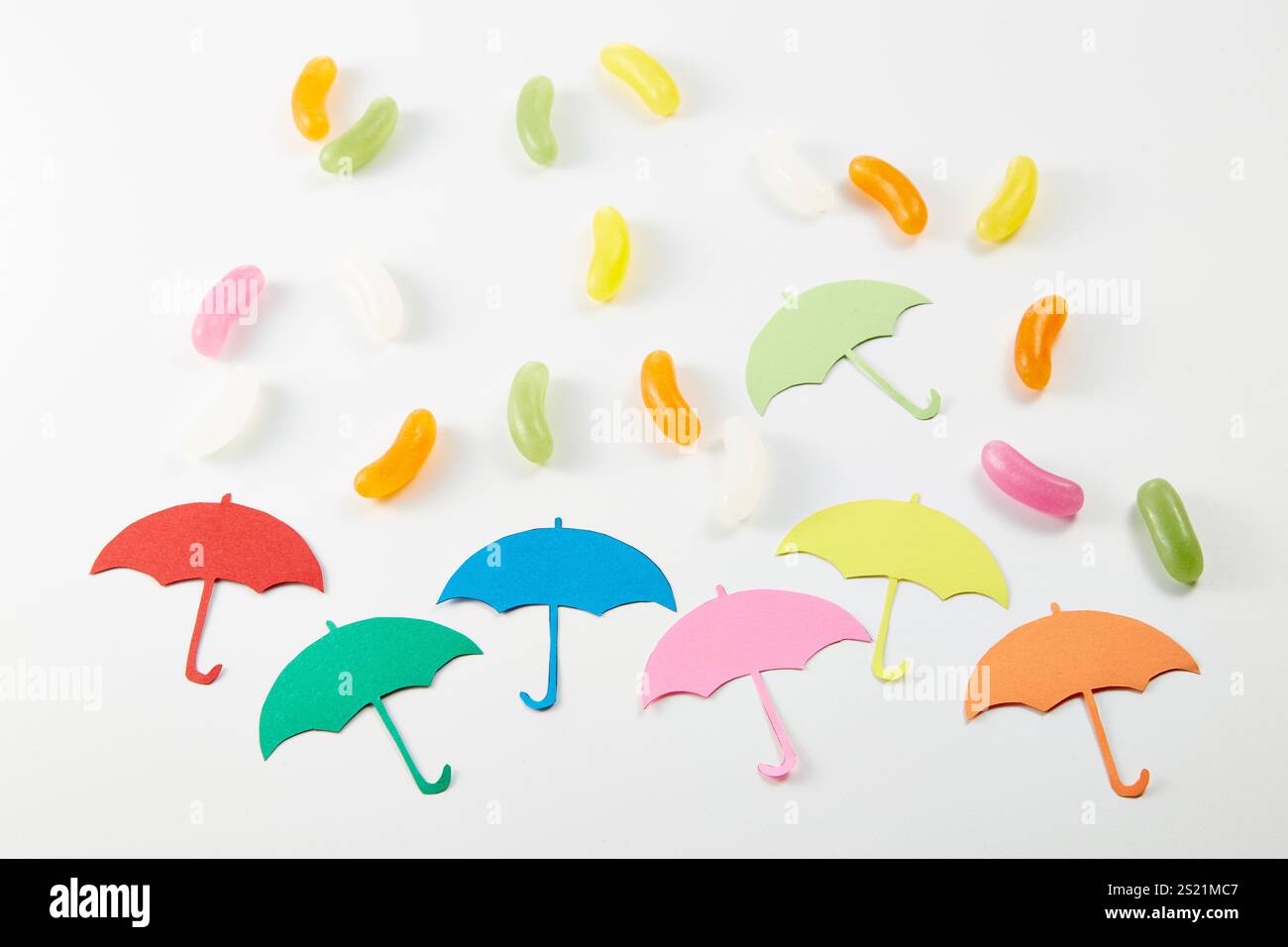 Paper craft-Umbrella Stock Photo