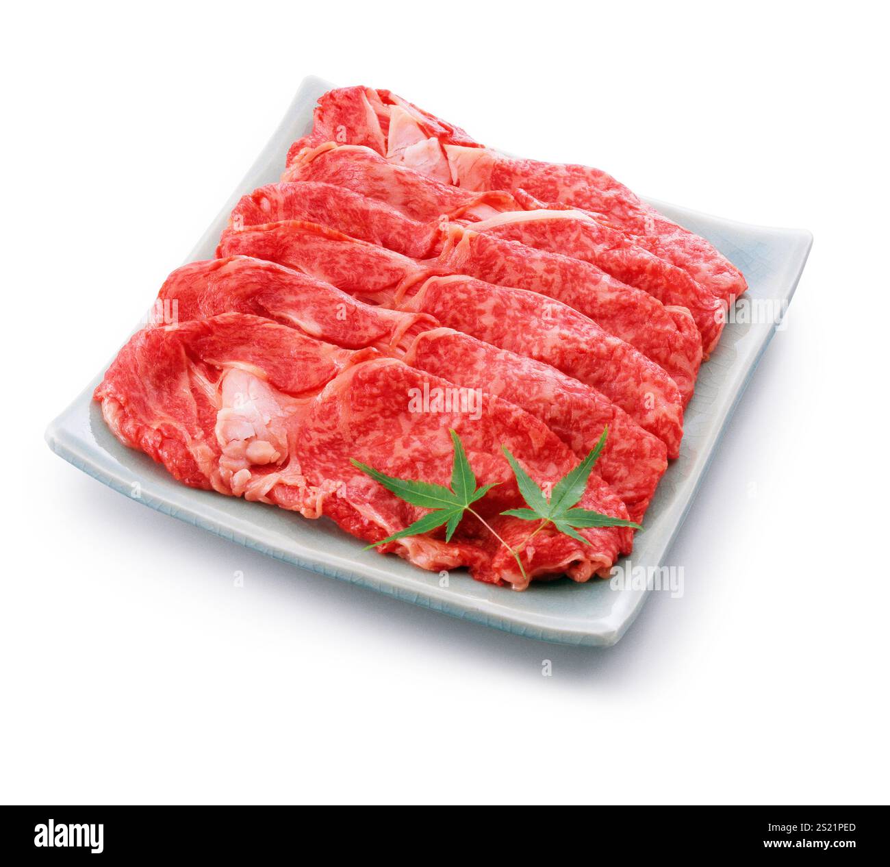 Beef shabu shabu meat platter Stock Photo