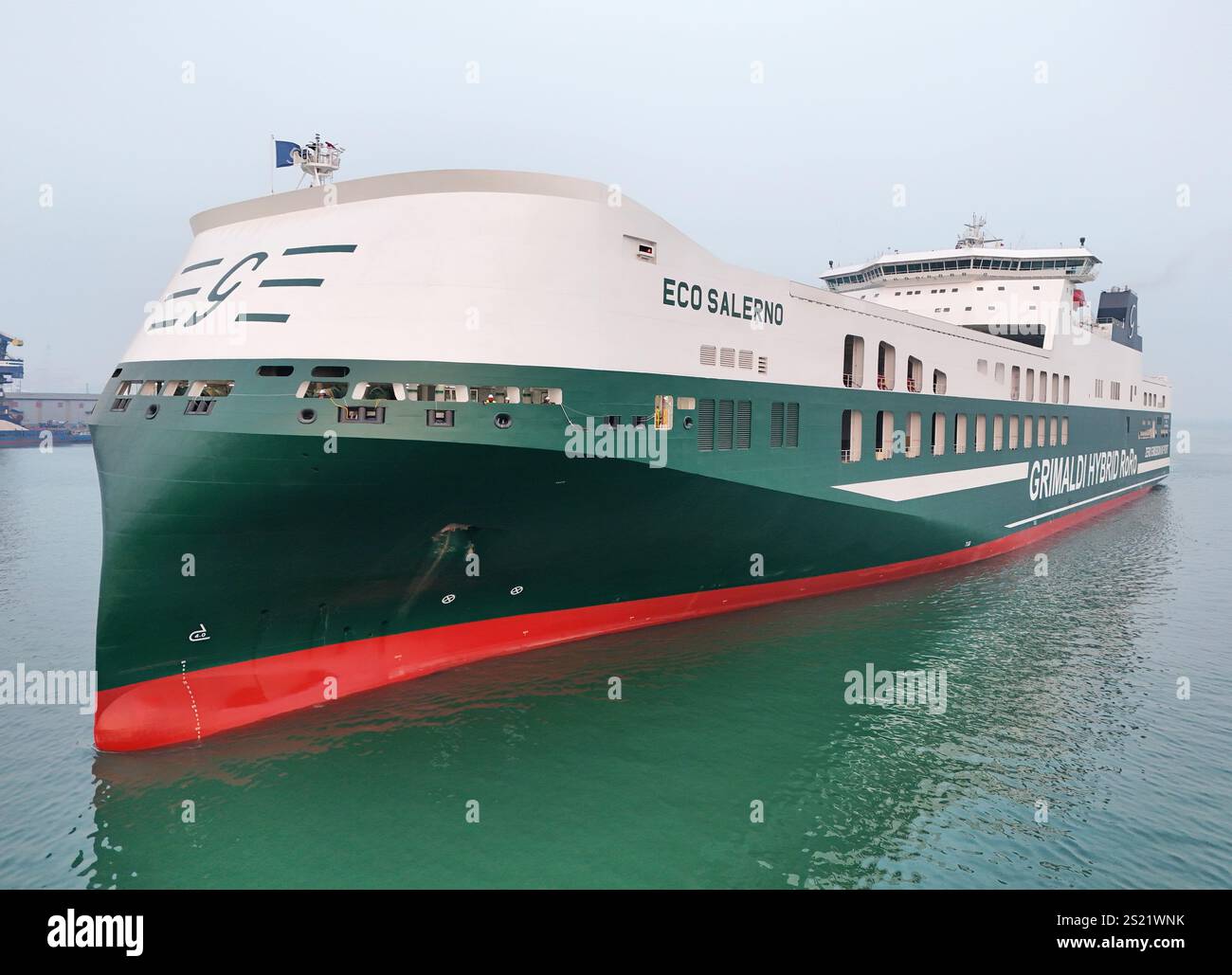 January Ship YANTAI, CHINA - JANUARY 5, 2025 - The world's largest cargoes ro-ro ...