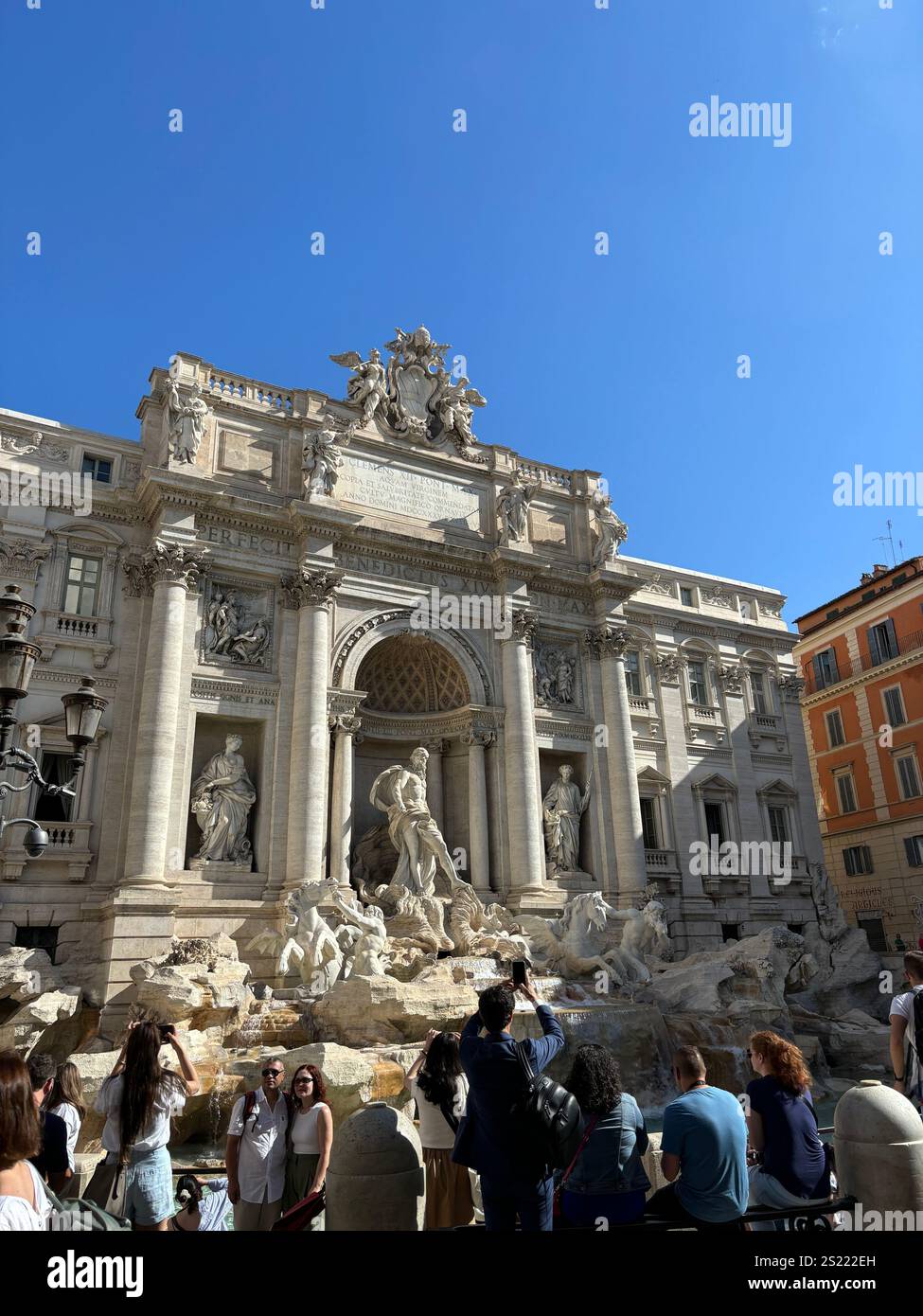 An iconic view of the Mediterranean Sea from the charming streets of Sorrento, Italy. - Smartphone Captured Stock Image