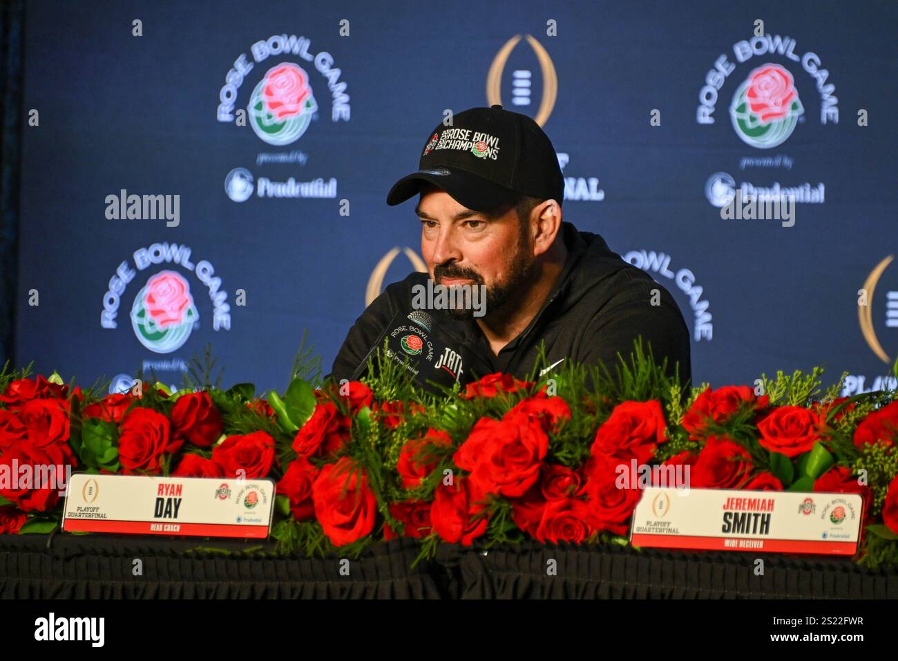 Ohio State Buckeyes head coach Ryan Day after the Rose Bowl game