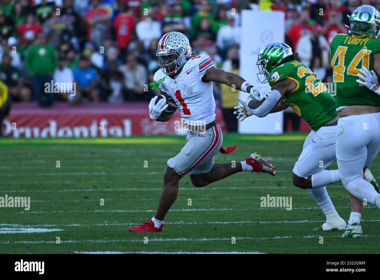 Ohio State Buckeyes running back Quinshon Judkins (1) during the Rose