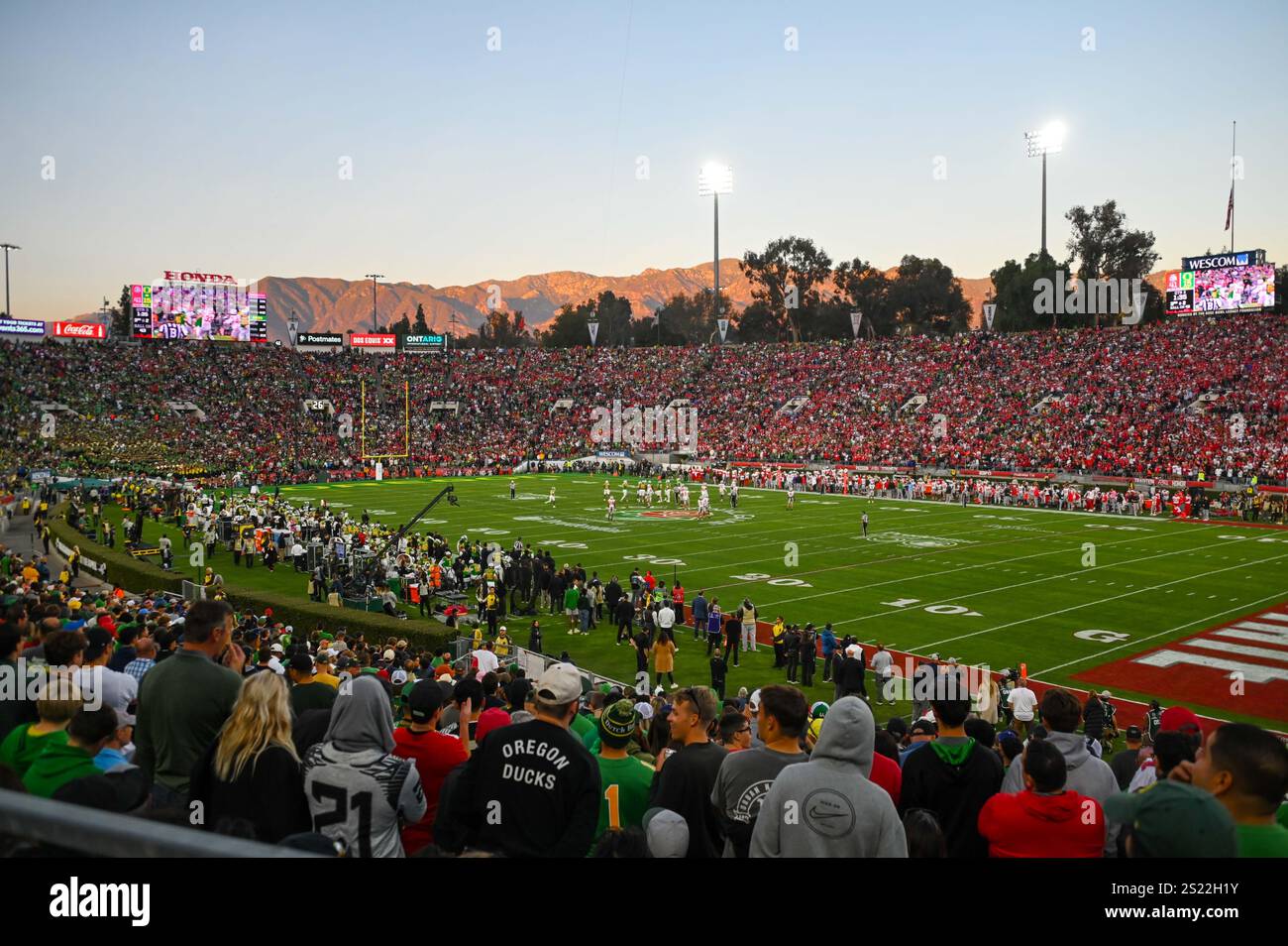General overall view of the Rose Bowl stadium during the Rose Bowl game
