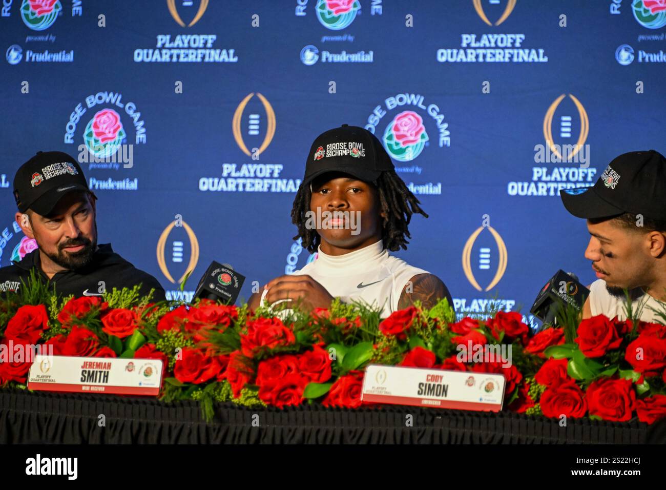 Ohio State Buckeyes wide receiver Jeremiah Smith (4) during the Rose