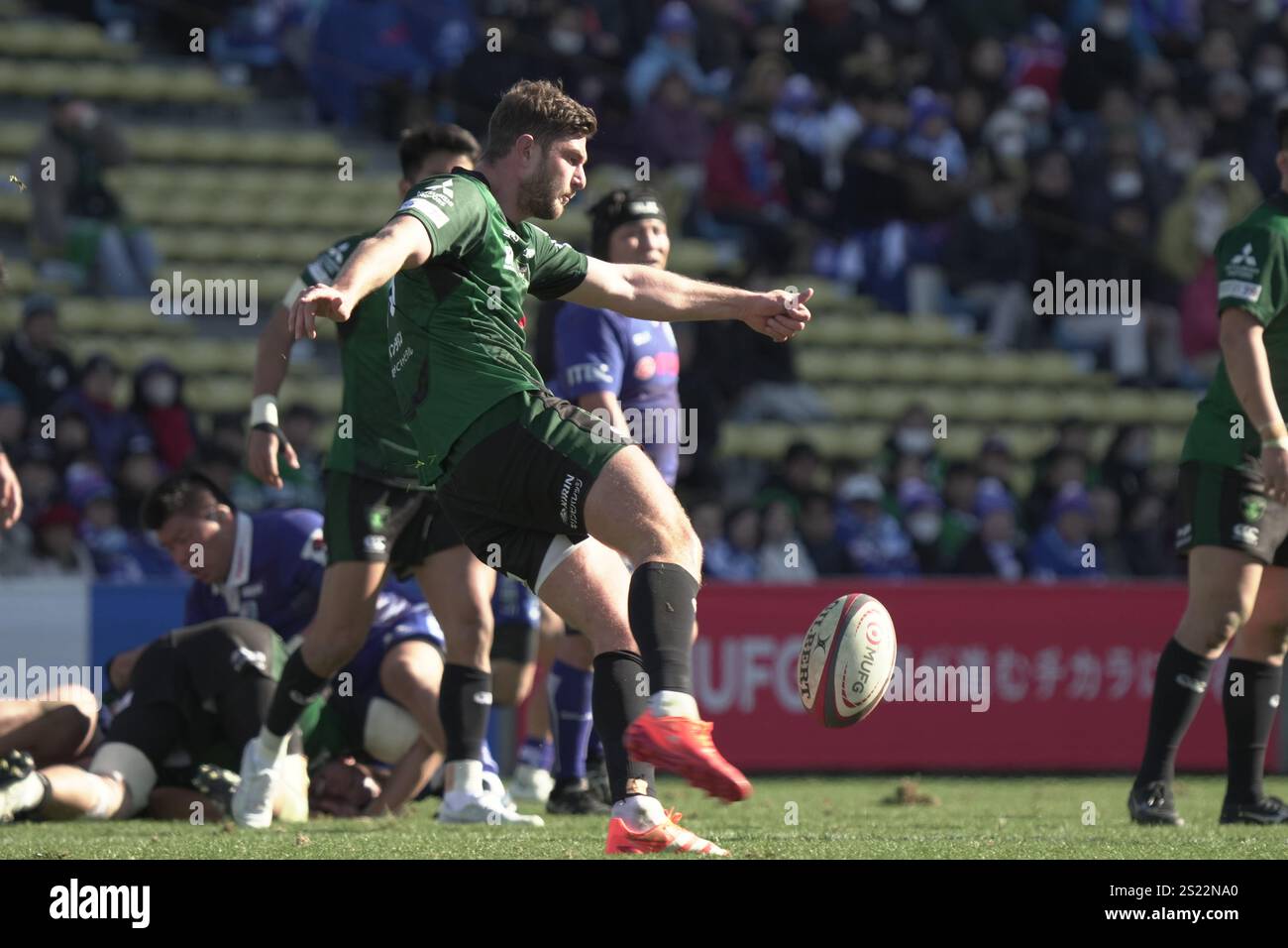 DynaBoars' James Grayson during the 2024-25 Japan Rugby League One ...