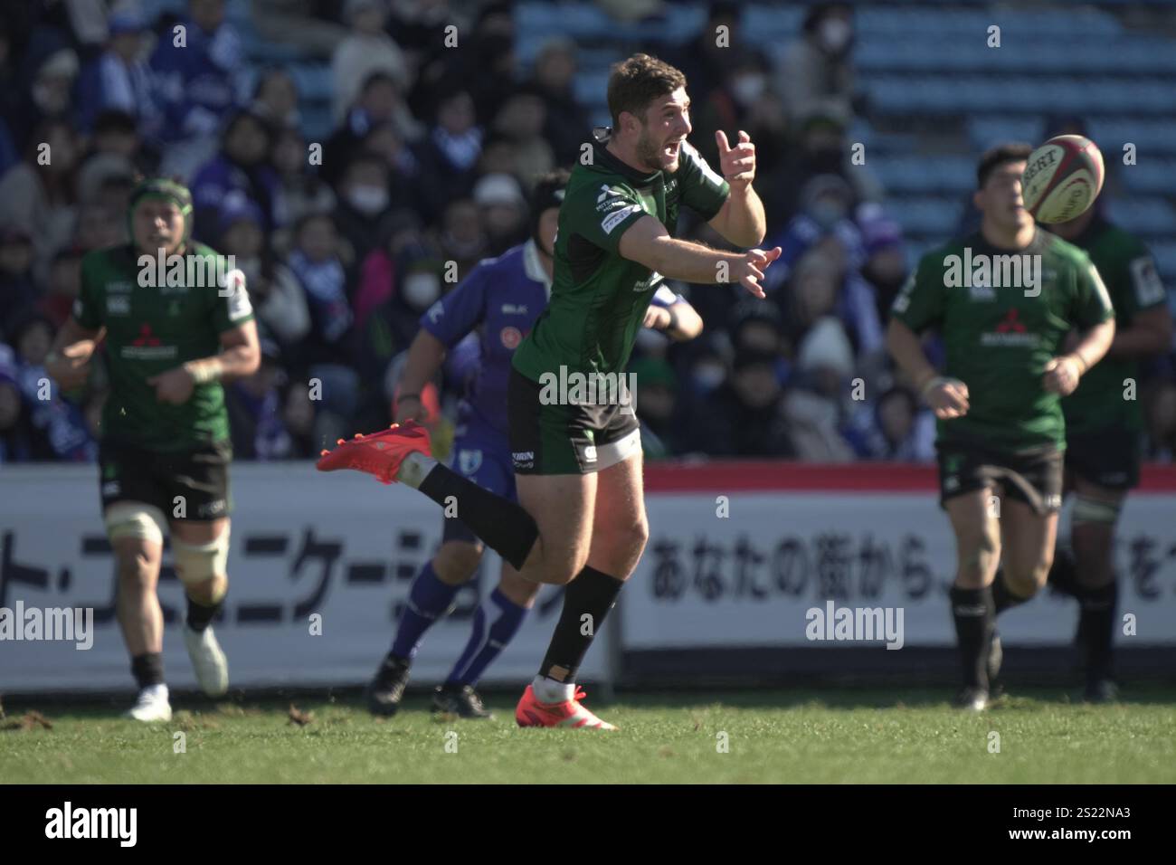 DynaBoars' James Grayson during the 2024-25 Japan Rugby League One ...