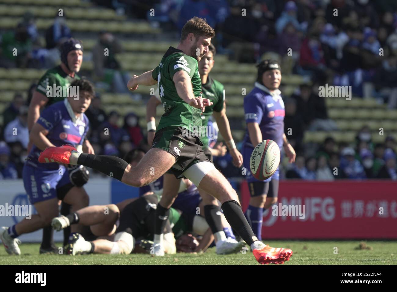 DynaBoars' James Grayson during the 2024-25 Japan Rugby League One ...