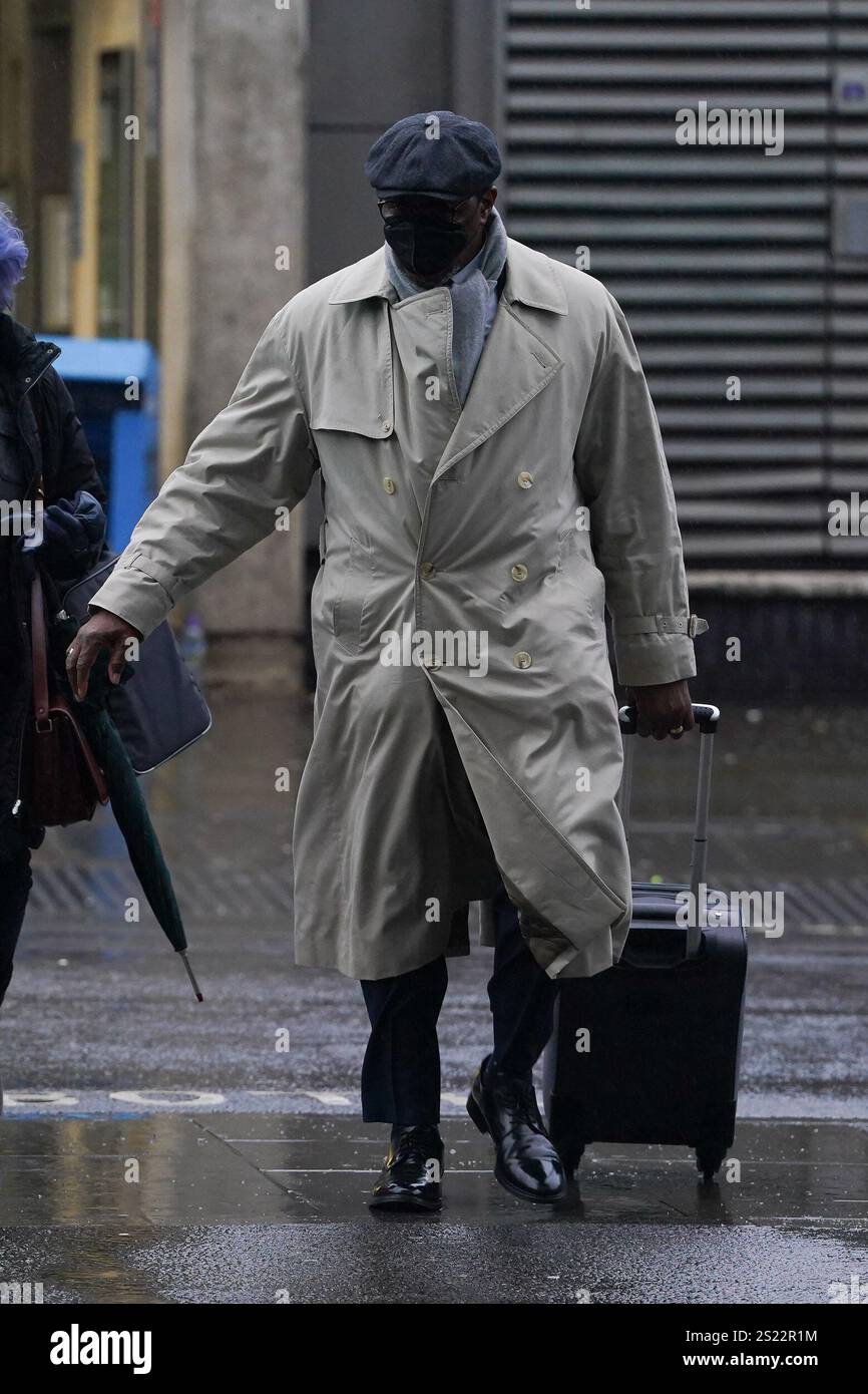 Inspector Charles Ehikioya arrives at a Metropolitan Police misconduct