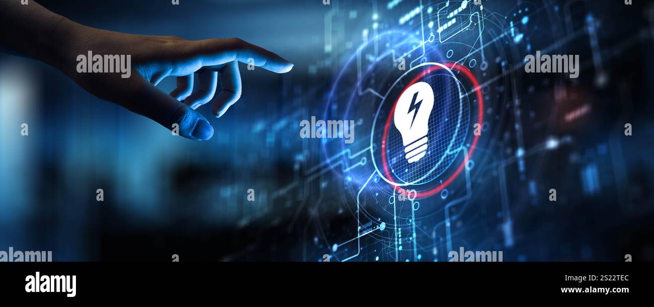 Innovation Concept: Driving Change and Growth Through Creative Solutions and Technologies. Stock Photo