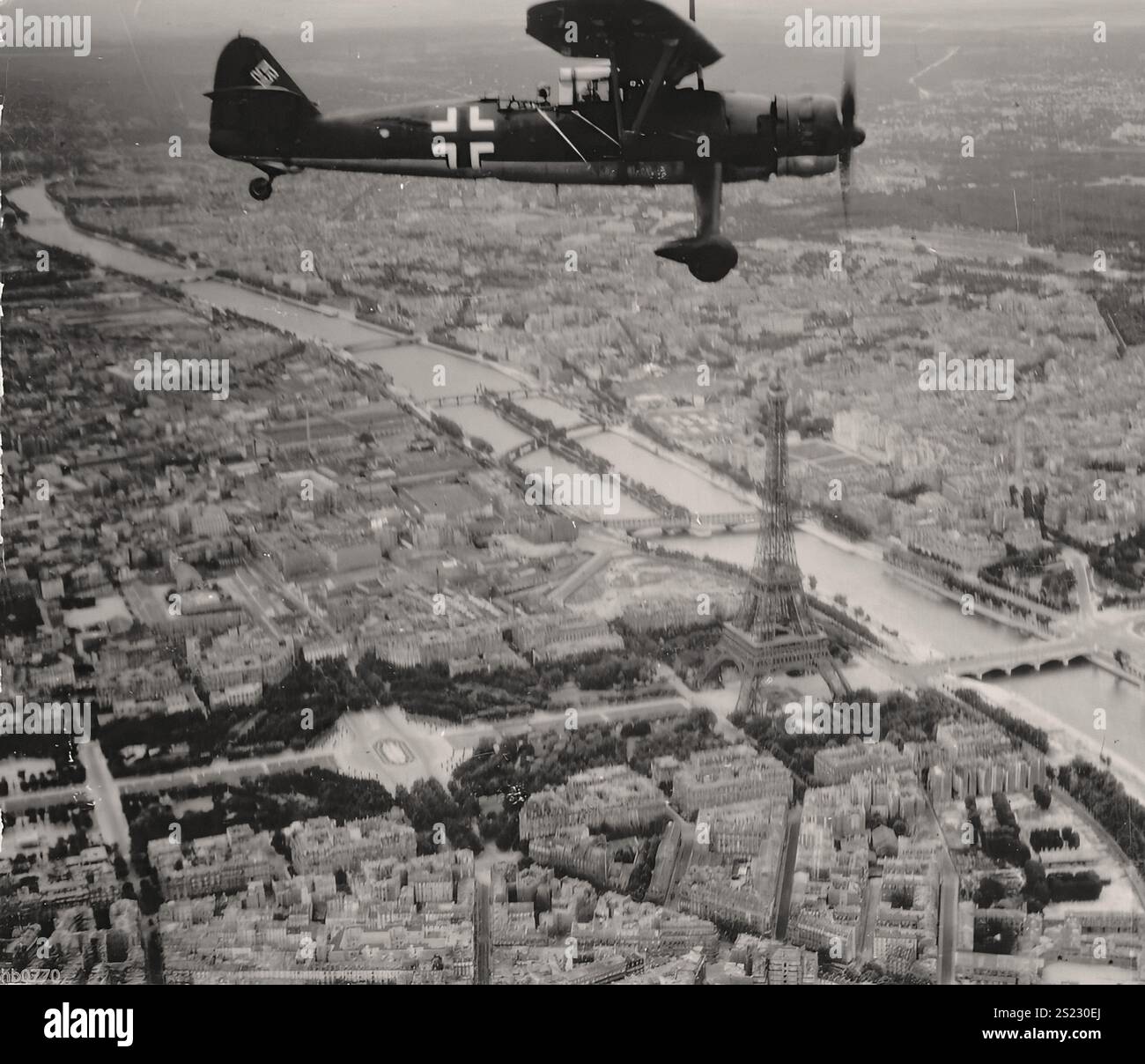 WW2 Propaganda photo of German Henschel Hs 124 on grass WW2 Propaganda photo of German Henschel Hs 124 on grass