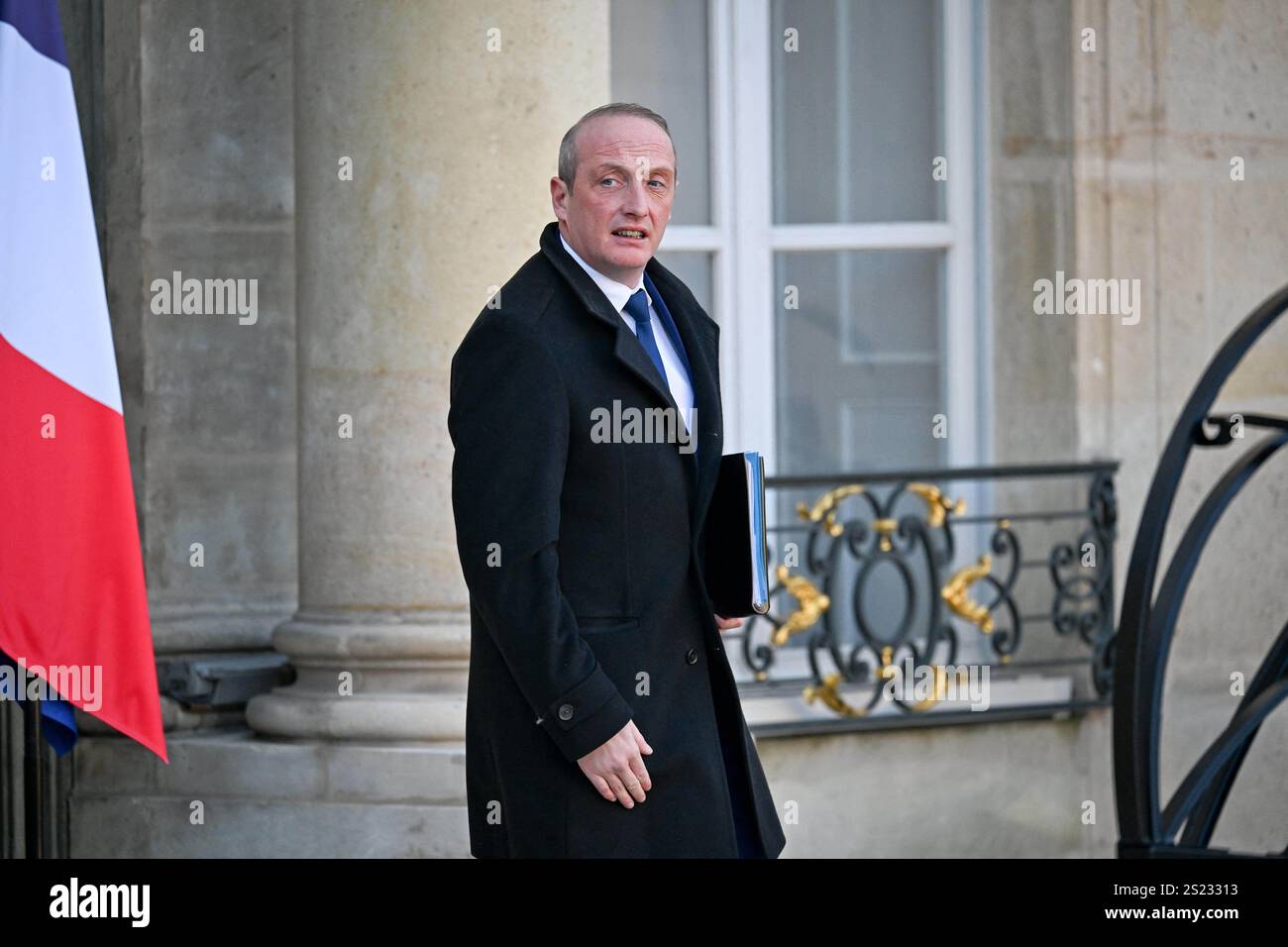 Laurent Marcangeli, Minister for Public Action, the Civil Service and Simplification, leaves the