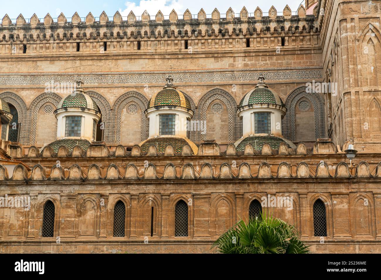 Building Features Historic Detailed Architectural Features of a Historic Building in Sicily, Italy ...