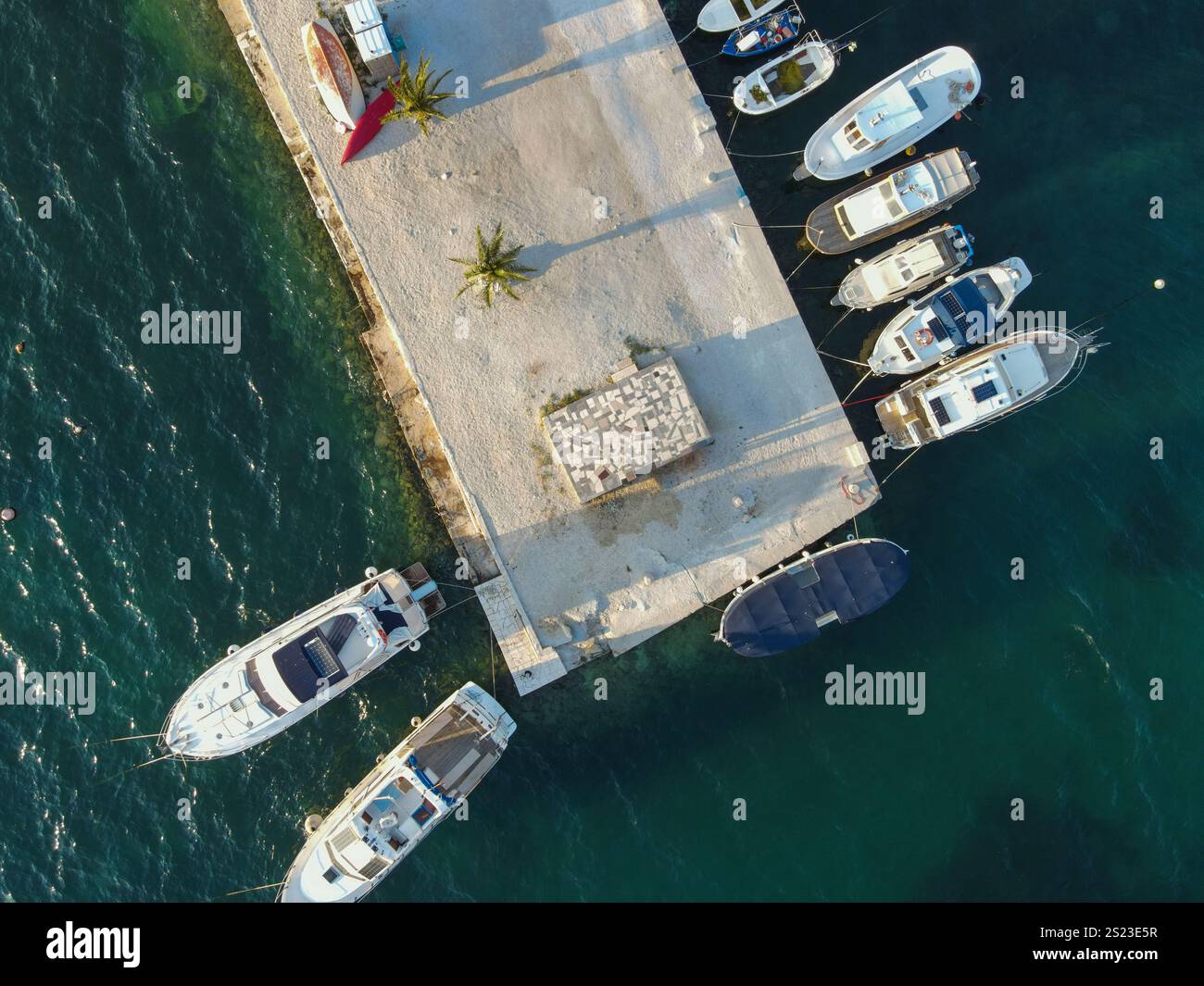 Drone view of fishing boat hi-res stock photography and images - Alamy